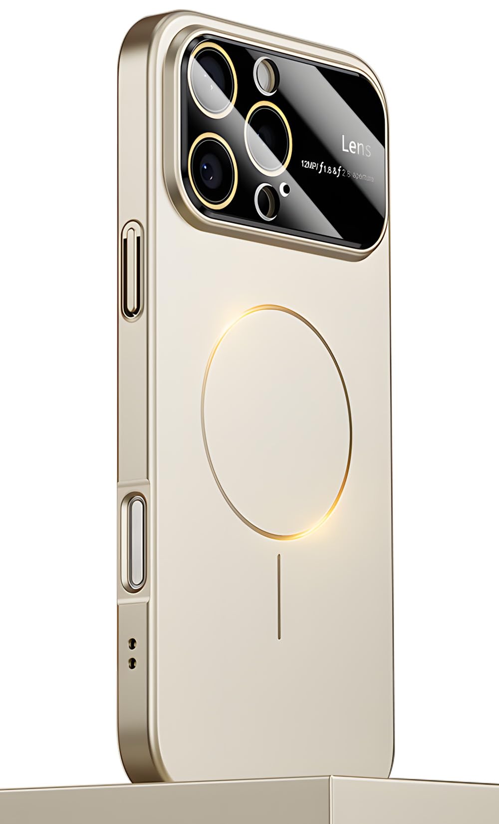 YUZOR 「極薄」 iPhone 16 ケース 超薄型 Magsafe対応 いphone16 ケース レンズを完全に覆う一体型設計 ストラップホール付き アイフォン アイホン (iPhone16 チタン) CB-da-16-tai