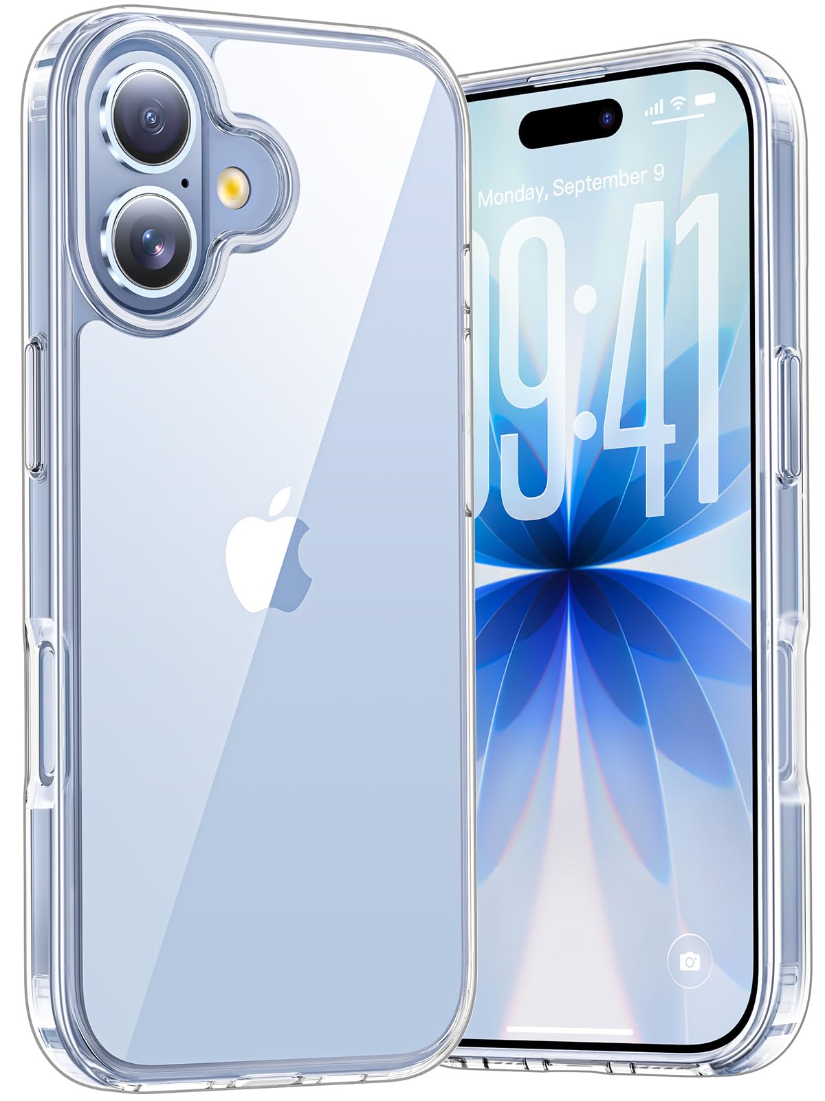 Aunote 対応 iphone17 ケース クリア 米軍MIL規格 耐衝撃 耐久性 ワイヤレス充電 指紋防止 軽量 スマホケース iphone17ケース カバー 透明