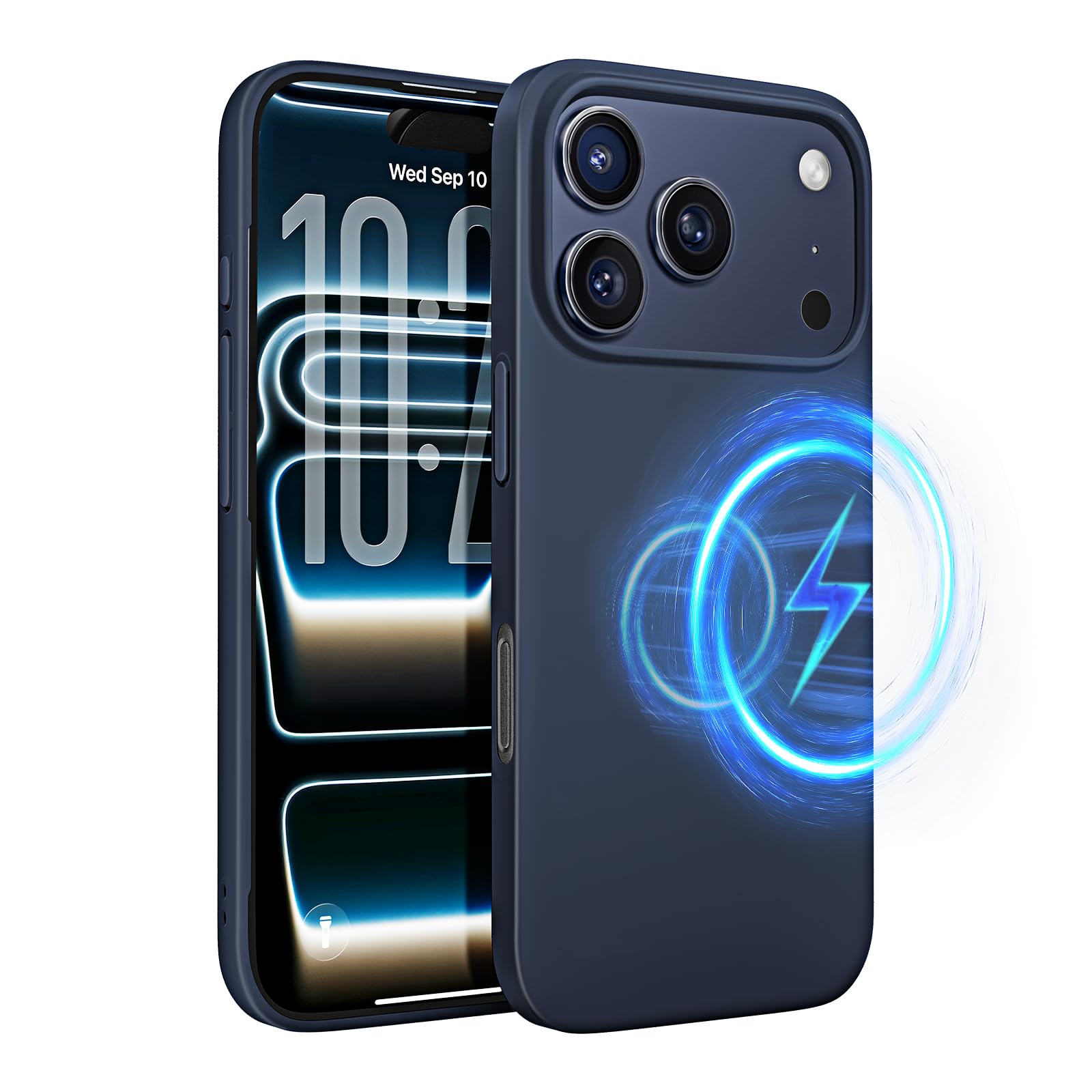 LISEN 超薄型 iPhone 17 Pro 用 入れもの Magsafe相応う 引っ敷き感 指紋押しとどめる 引っつれ押しとどめる 軽さパソコン原料品 日常保護すること 無線電話申し受ける相応う ストラップホール付き添い人 アイフォン17Pro 持ちはこぶ押しかぶせる 6.3in for あいふお
