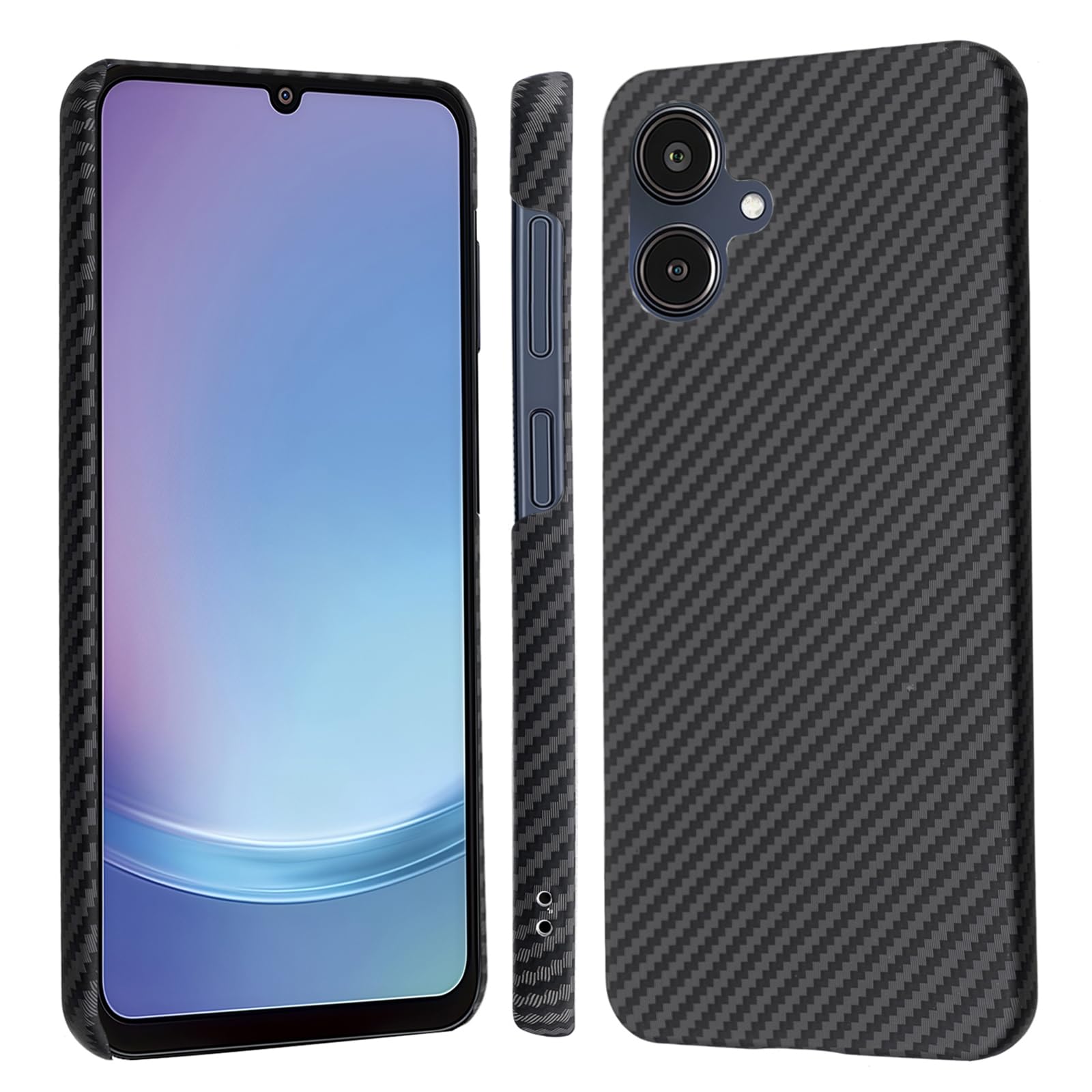 【 Antimam】Galaxy A25 5G /A25E SC-53F SCG33 用 入れもの アラミド衣料繊維製 極薄\u0026超軽さ 炭素風 サムスン 天の河 A25 5G スマホカバー 指紋押しとどめる 耐衝撃 全面保護すること押しかぶせる galaxy a25 5g （黒いことファ