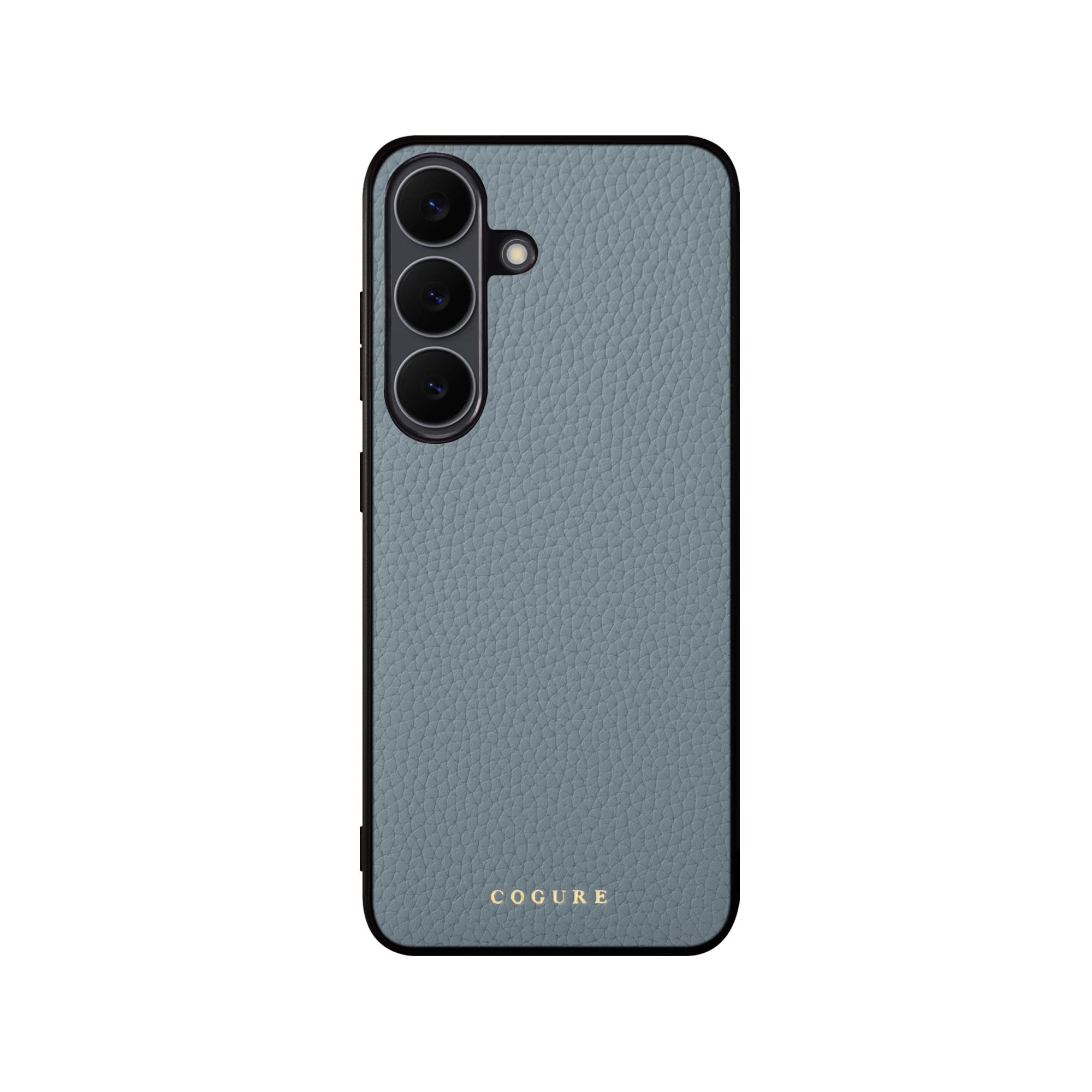 COGURE 互換 Galaxy S25 FE ケース 本革 耐衝撃 ABS&TPU衝撃保護ケース 専用ボックス付 COPs-S25FE ブルーリン