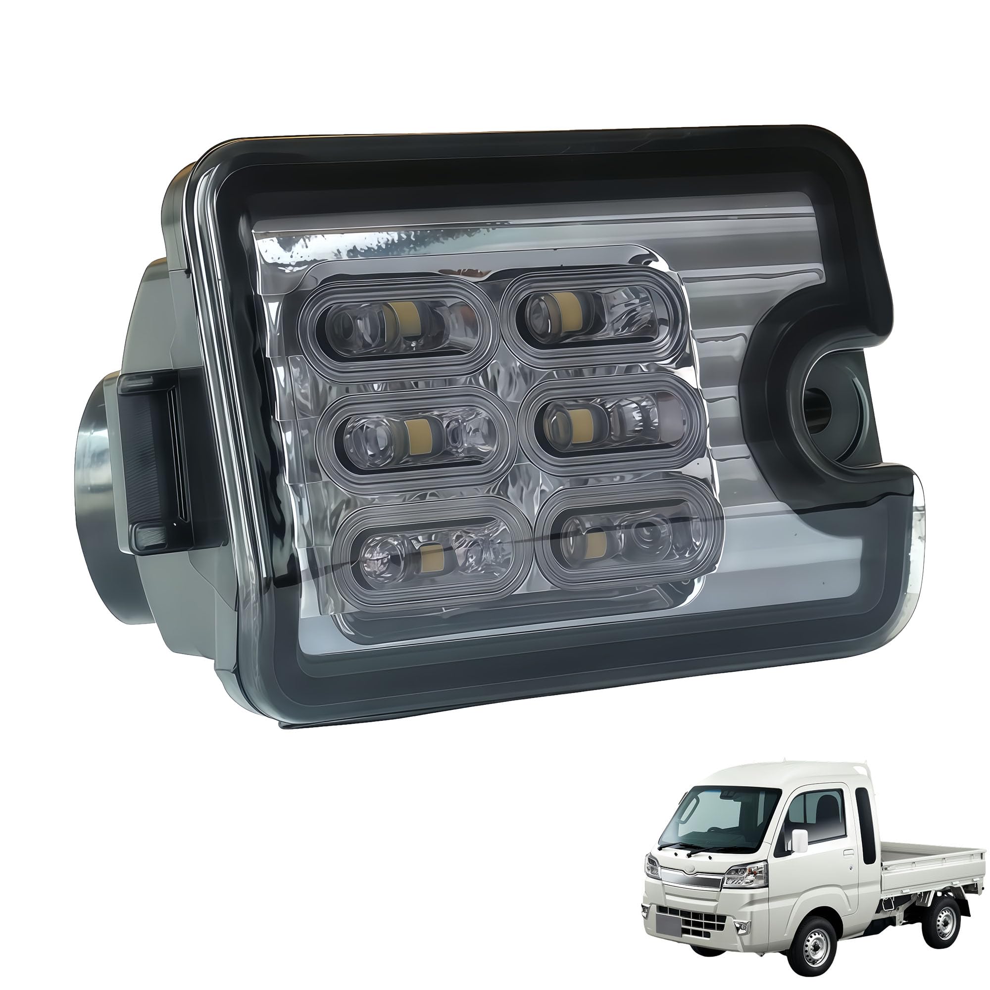 KICARYAJP LED うしろ側照明ランプ ハイゼットトラック S500P S510P ハイゼットジャンボ S500P S510P ピクシストラック S500U S510U サンバートラック S500J S510J 軽虎 明るさ LED 12発 (せつ然たる水晶体 組みかえる) スマートフォン・携帯電話アクセサリー-スマートフォン・タブレット-ケース・カバー