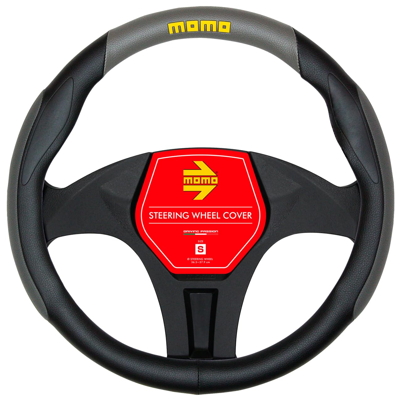 MOMO モモ SUPER ANATOMICO スーパーアナトミック ハンドルカバー ステアリングカバー ITALY イタリア ミラノ Sサイズ グレー|WES STORE