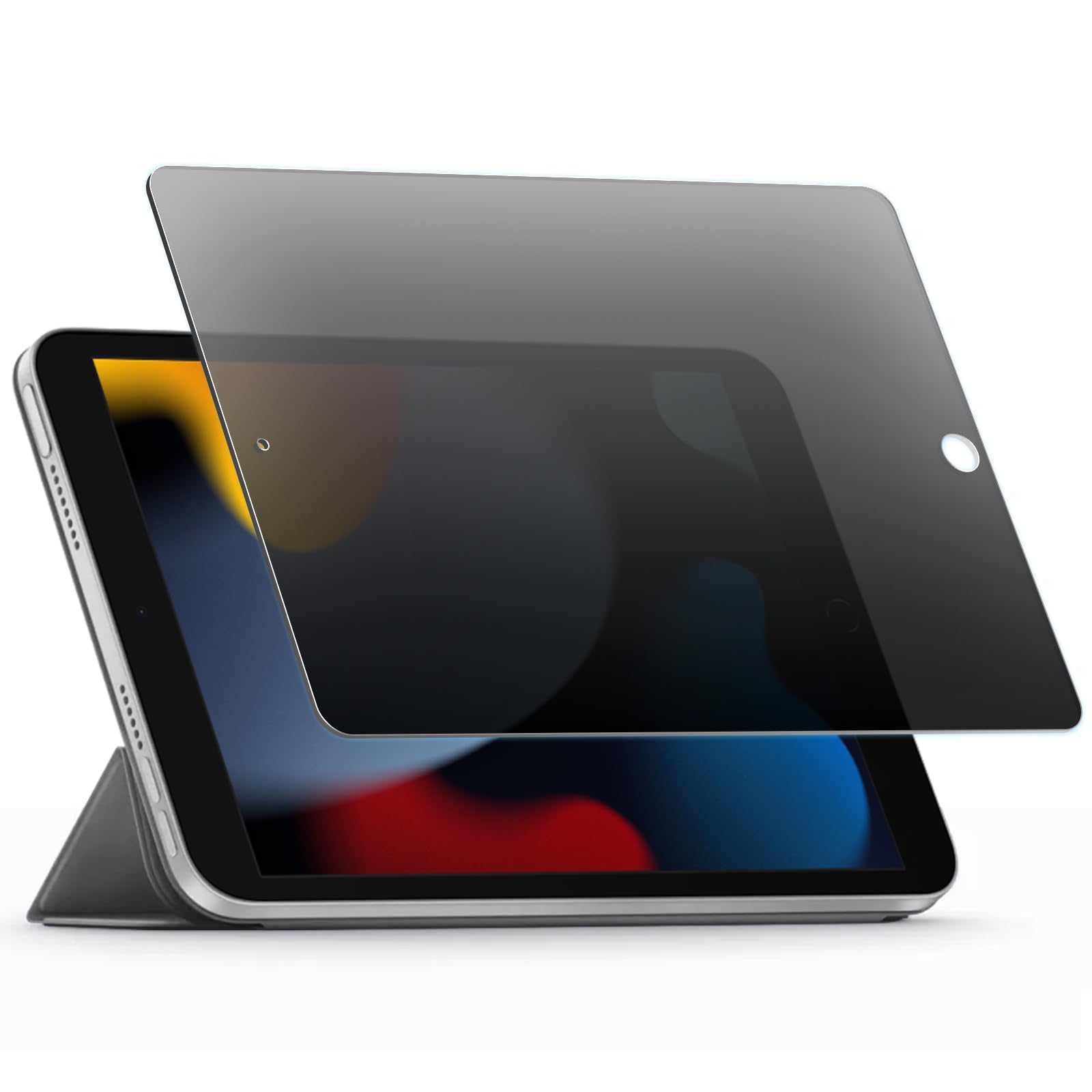 Niboow 360度 覗き見防止フィルム iPad 10.2 用 iPad 9世代/ 8世代 / iPad 7世代 専用 フィルム PET素材 4H 覗き見防止フィルム 耐衝撃 液晶保護フィルム 縦置き/横置き 全面覗き見防止 プライバシー保護