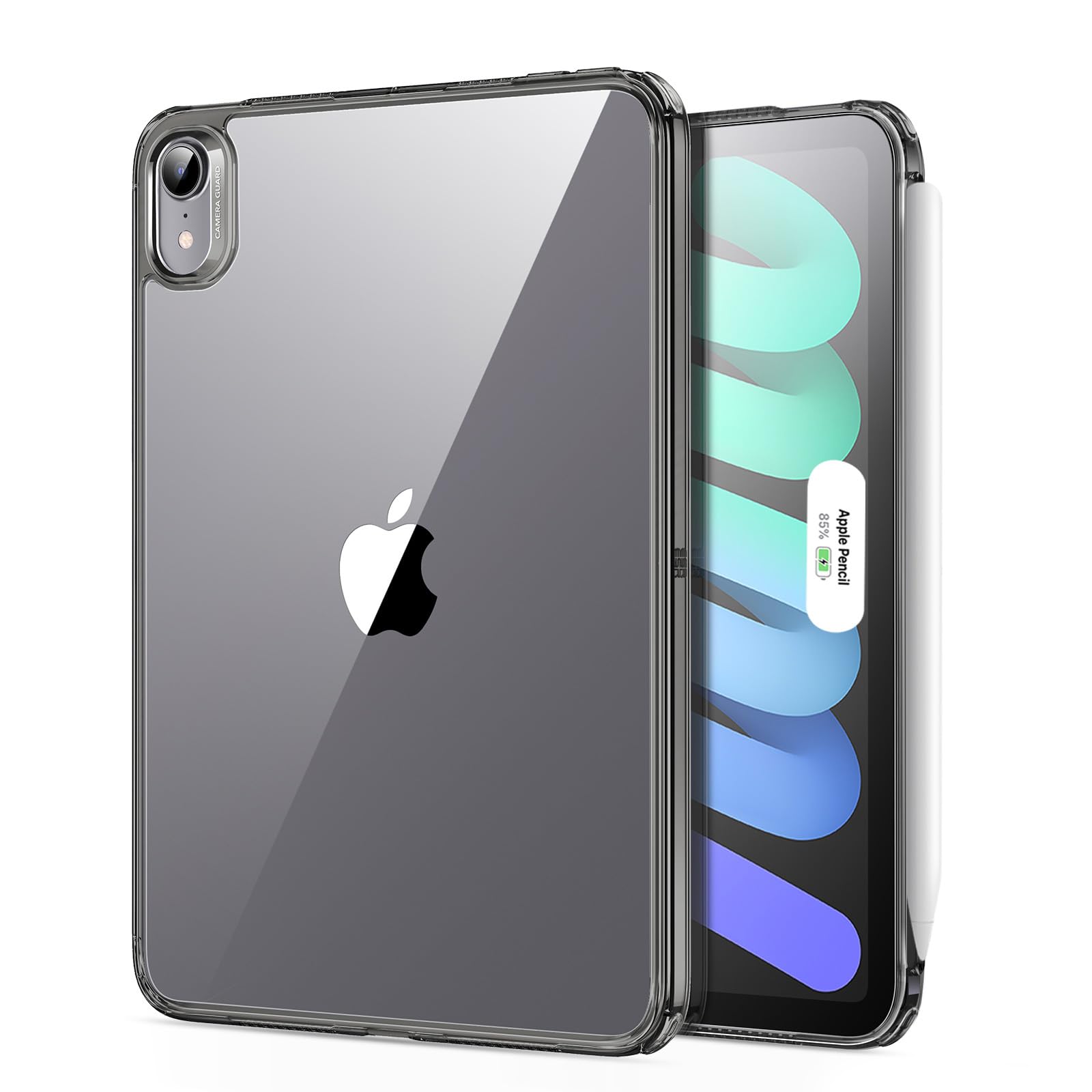 ESR iPad mini7 ケース (A17 Pro、2024) iPad mini 第7/6世代 ケース (8.3インチ、2024/2021) 薄型軽量 耐衝撃・耐落下保護・耐黄変 ハイブリッドケース ハード背面とソフトフレーム Pencil Pro/USB-C対応 Classic