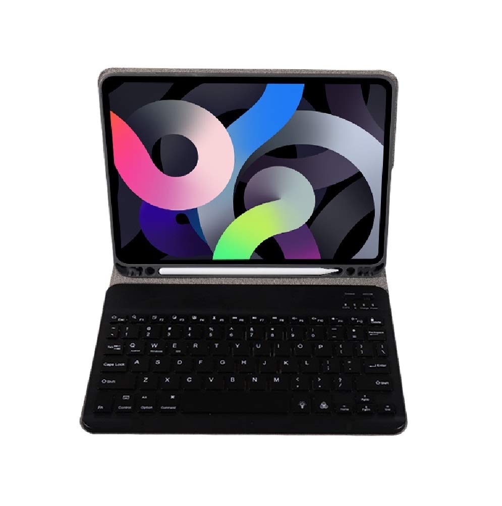 2024 iPadPro11 M4 キーボード ケース キャンディー色 ペンホルダー付き 保護カバー 分離式 女性 人気 iPad Pro M4 11インチ キーボード付き 薄型 カラフル 可愛い レディース,ブラック