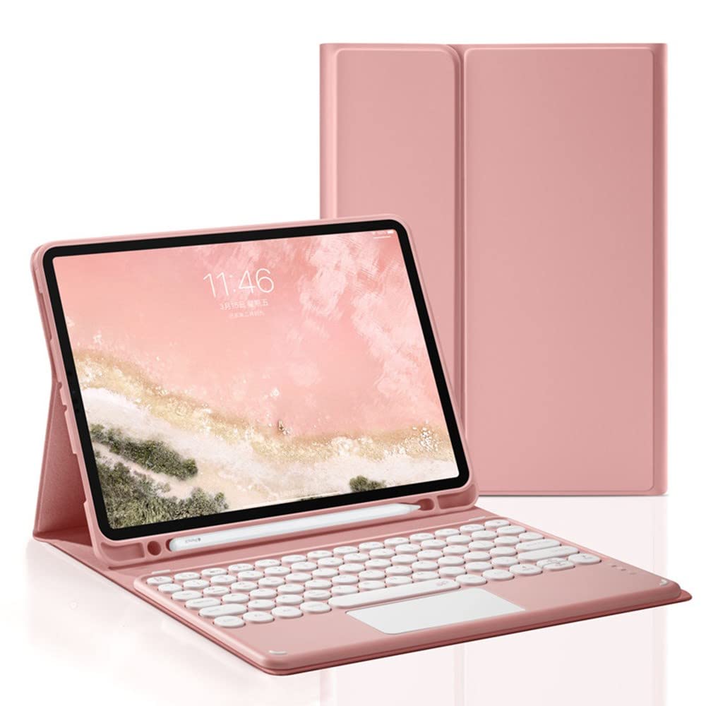 HENGHUI iPad Mini5 iPad mini4 キーボード ケース タッチパッド付き 可愛い 丸型キー iPad mini 第 5 世代 アイパッドミニ5 キーボード付き カバー マウス機能 ペンホルダー付き Apple Pencil 収納 (ブルー) 9,238円