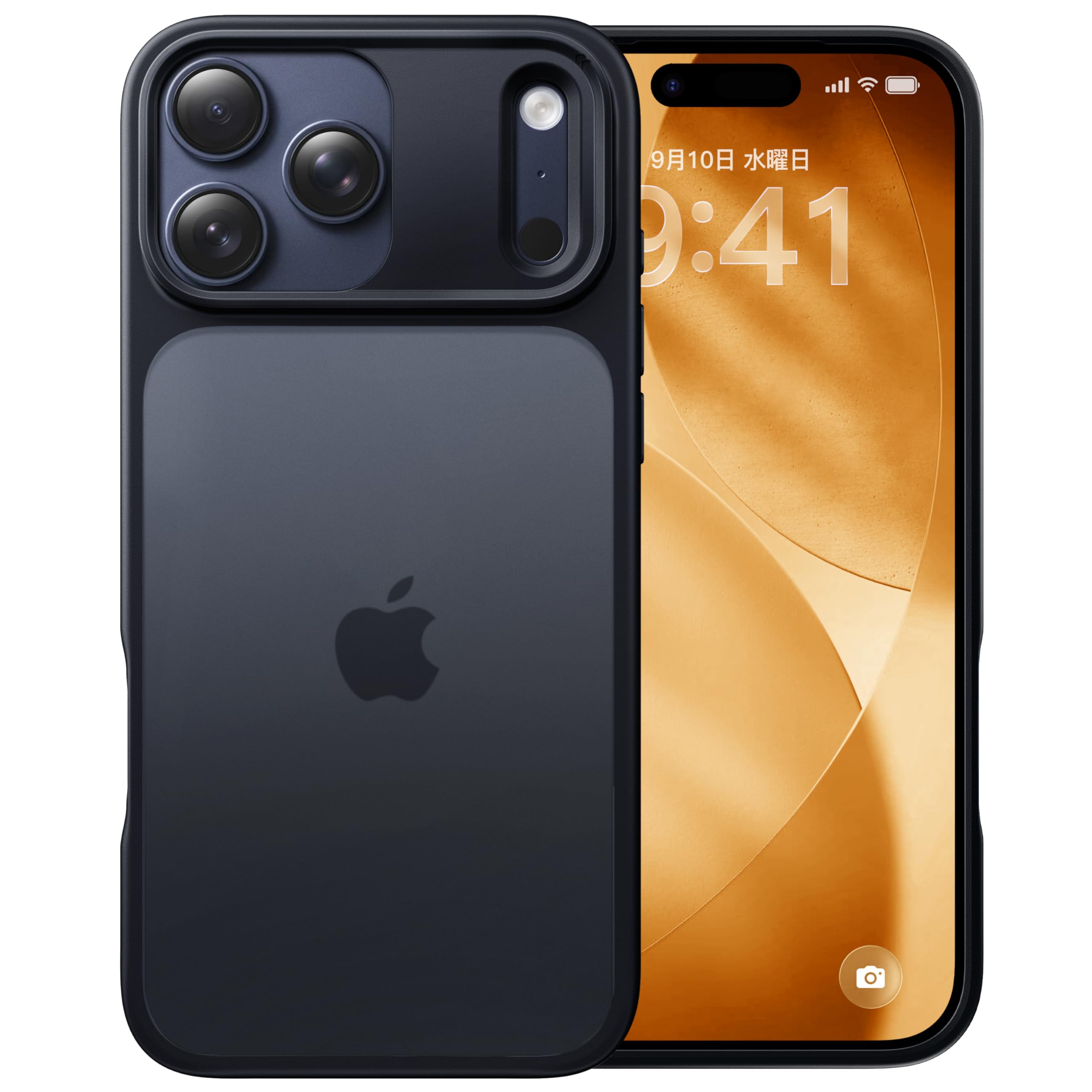 【米軍MIL規格・指紋防止】CASEKOO iPhone 17 Pro Max 用 ケース 耐衝撃 滑り止め 指紋防止 米軍MIL規格 マット仕上げ ストラップホール付き カバー ワイヤレス充電対応 アイフォン 17 プロマックス
