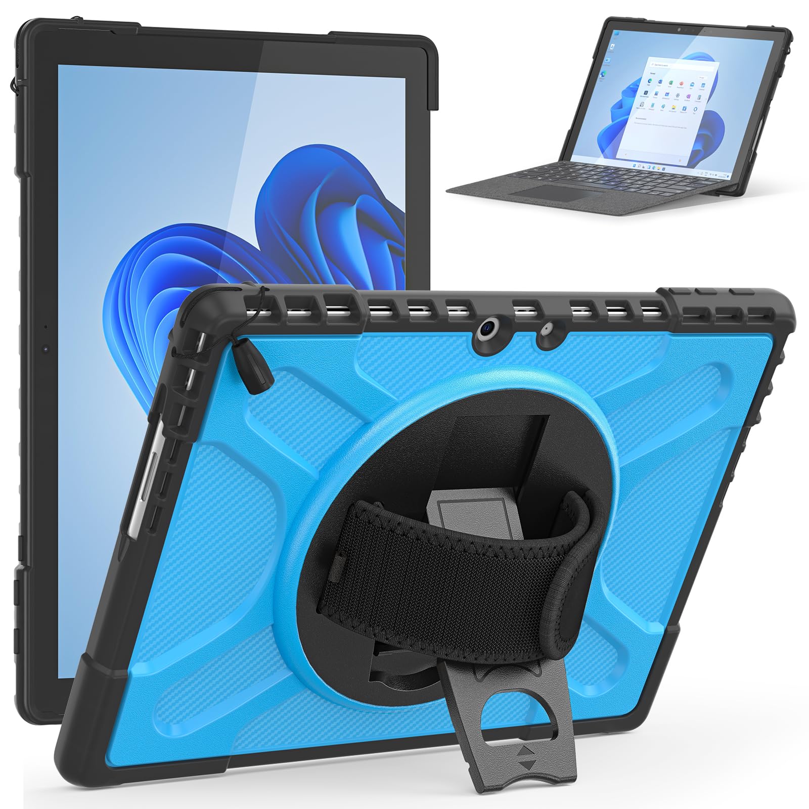 Surface Pro 11/Surface Pro 10/Surface Pro 9 ケース 耐衝撃 360°回転スタンド機能 マイクロソフト surface pro9/pro10/Pro11カバー (13 インチ) おしゃれ サーフェス プロ11 プロ10 プロ9 保護ケース 調節可能 丈夫 6,478円