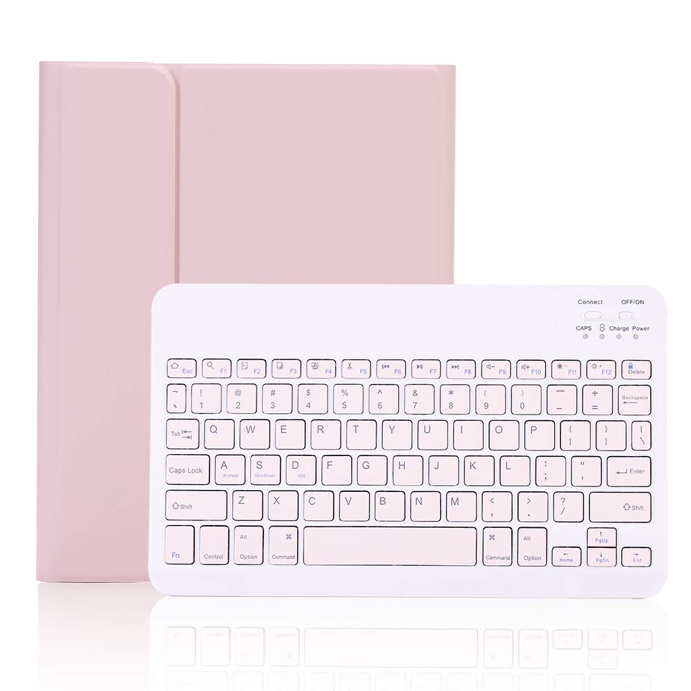 iPad Air 11インチ (M2) 2024/(M3) 2025 キーボードケース iPad Air4/Air5/Air 11インチ 兼用bluetoothキーボード付きケース 分離式 ペンシル収納 全面保護 ピンク