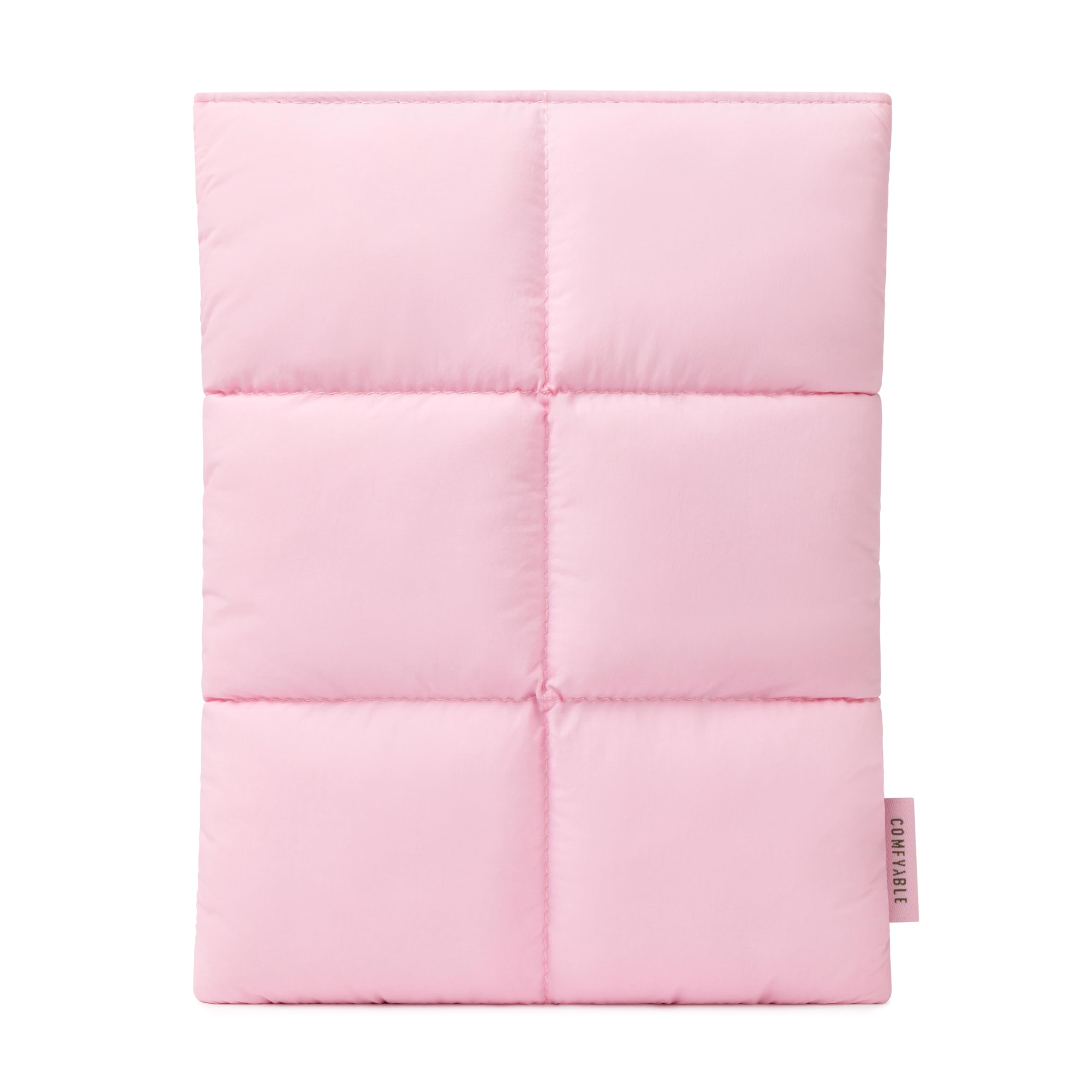 Comfyable Puffy タブレットスリーブ 7-8インチ iPad mini 7 2024 A17 Pro、Mini 6 2021 A15対応 キルティングパファータブレットキャリーケース レディース メンズ ピンク｜WES STORE