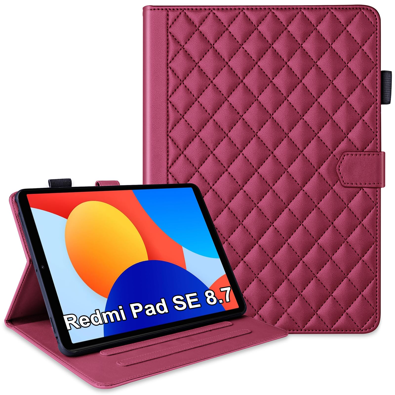 xiaomi redmi pad se 8.7 ケース redmi pad se 8.7 カバー xiaomi タブレット 8.7 ケース redmi pad se 8.7 4g ケース xiaomi redmi pad 8.7 ケース redmi pad se 8.7 4g カバー カード収納 スタンド機能 耐衝撃 高級PUレザー 擦