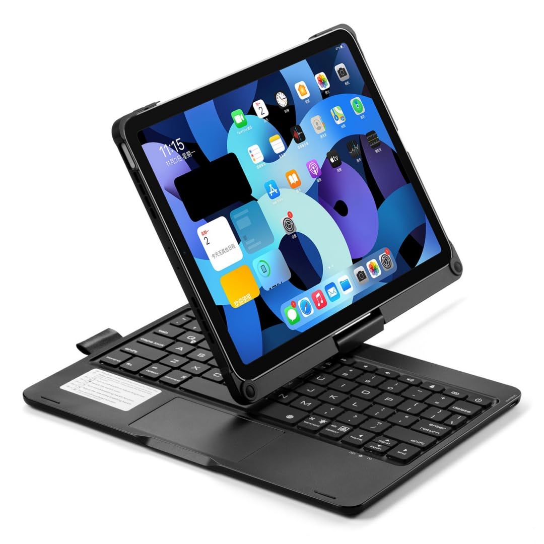 360度回転 iPad Air 第5/4世代 10.9インチ/ iPad Air 11インチ M3 M2 キーボードケース タッチパッド バックライト付き 折りたたみ iPadPro11 第4/3/2/1世代 キーボード カバー 一体型 トラックパッド付き,｜WES STORE