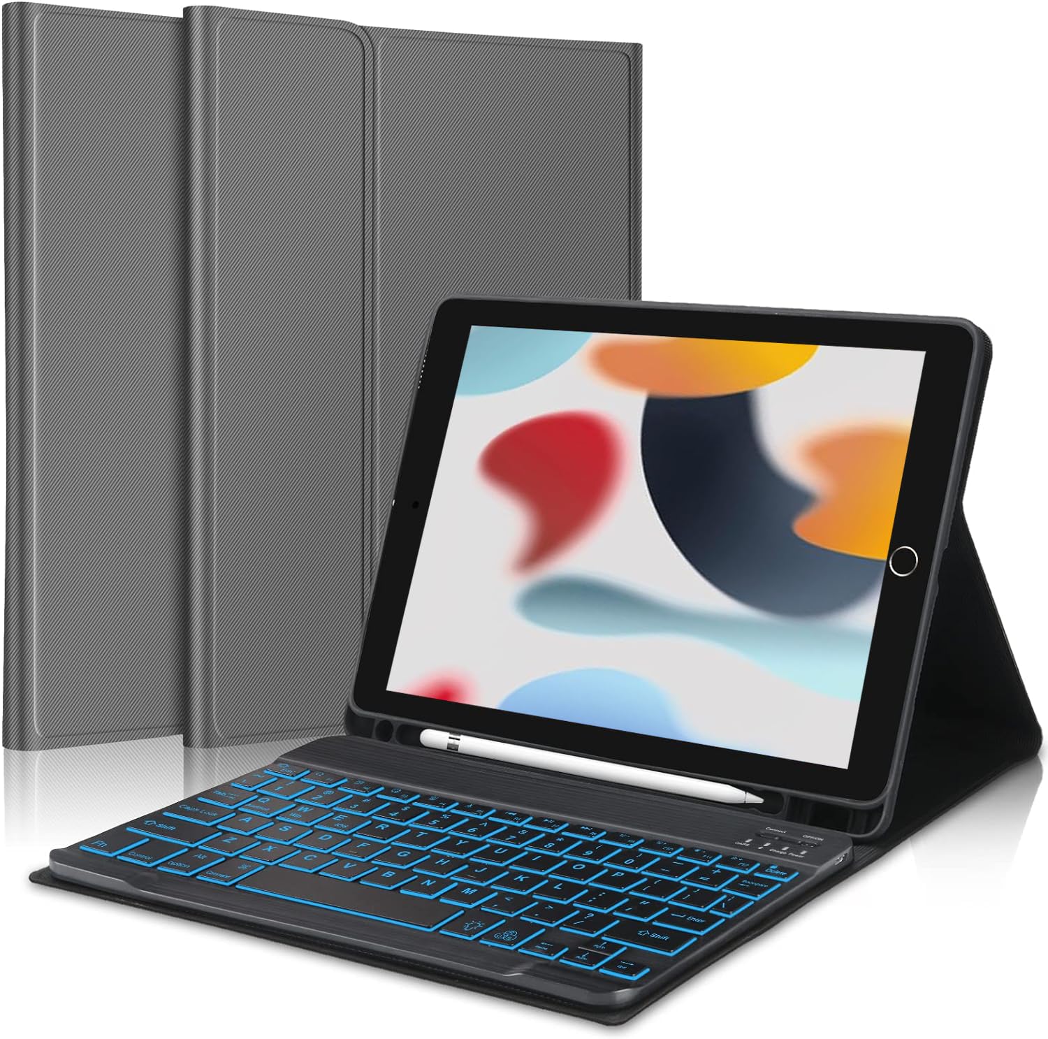 【2024年取り立て版】 iPad 9.7鍵盤 入れもの iPad 第5時人 第6時人 鍵盤入れもの相応う iPad pro 9.7/iPad air/air2用 鍵盤入れもの pencil納める 脱着式 Bluetooth鍵盤 万覚え帳型 オートスリープ役立つこと スマートフォン・タブレット-ケース・カバー-スマートフォン・携帯電話アクセサリー