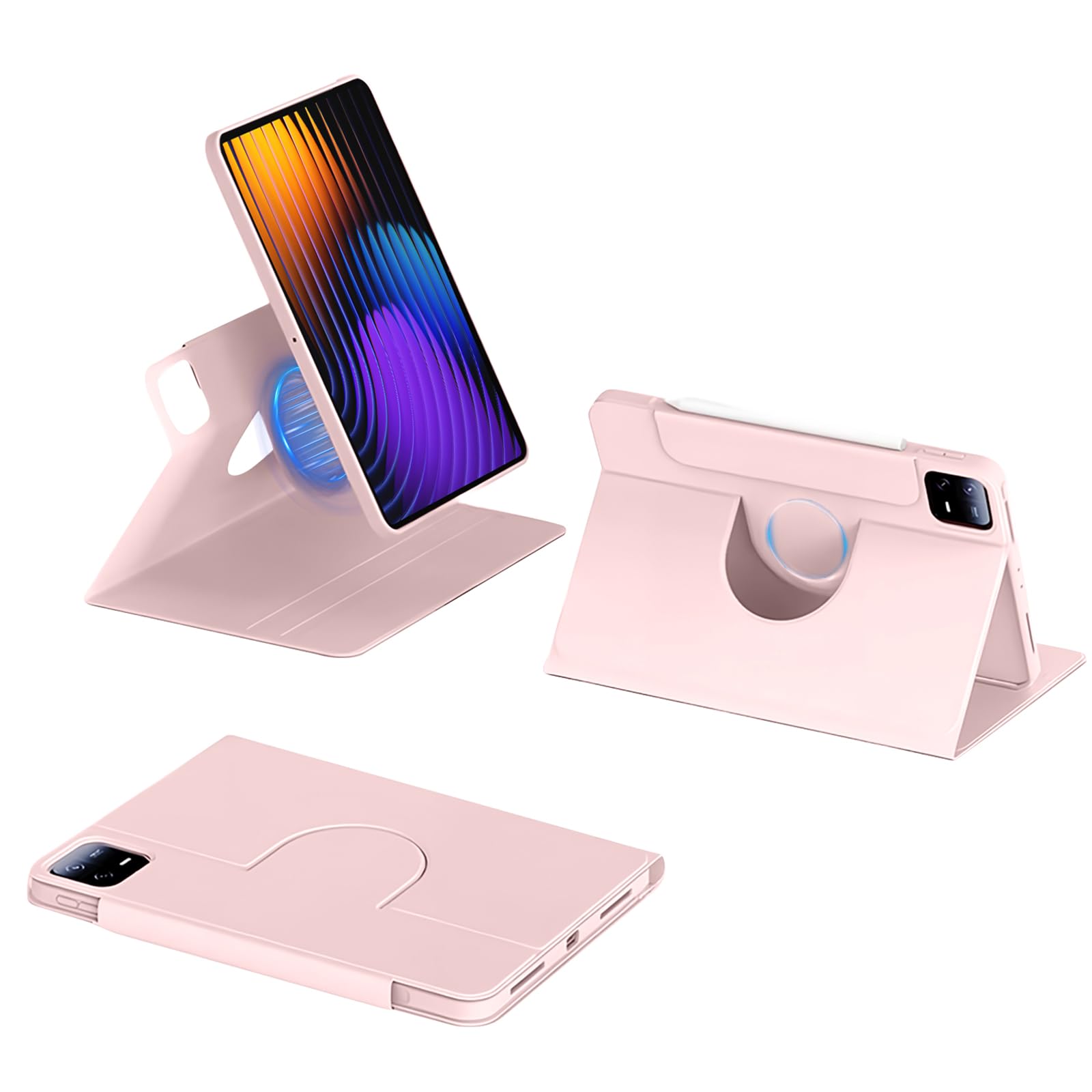 ShinKin 防御すること容れもの Xiaomi Pad 7 (11.2in) / Xiaomi Pad 7 Pro (11.2in) 相応う 360度回転させる 引きはなつ型 取りはらい能力のあるな 磁石取りまかなう TPU 原料品 容れもの 羅針盤へばり着く 書きもの納める 万覚え帳型 耐衝撃 今めかしい 一般受け 軽