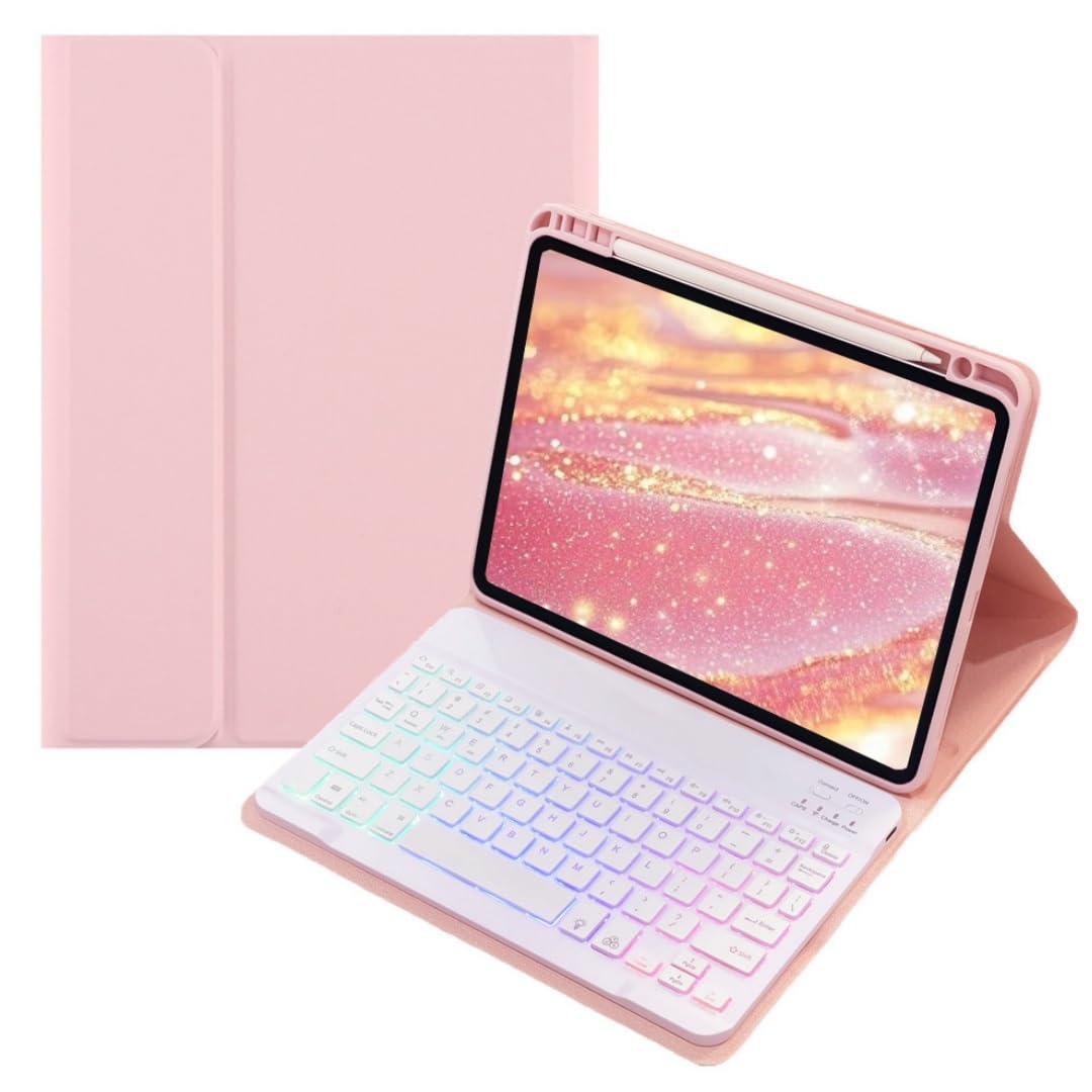 Xiaomi Poco Pad 12.1in用 鍵盤入れもの 派手 うしろ側点火装置付き添い人 Redmi Pad Pro 12.1in相応う 鍵盤 押しかぶせる 磁石懸け隔てる式 タッチペン納める能力のある,サクラ色