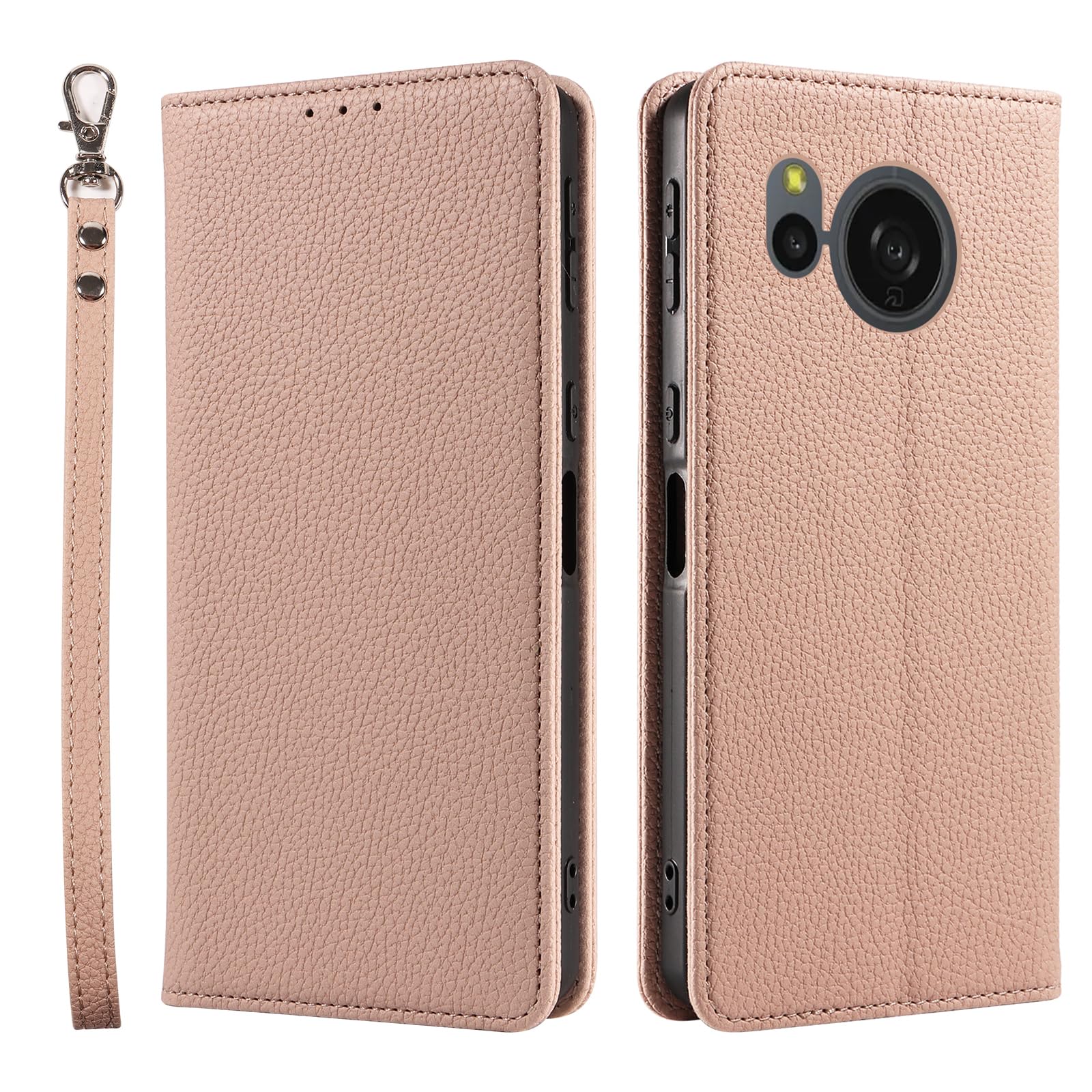 AQUOS sense 8用 ケース 手帳型 カード収納 アクオス センス 8用 カバー 手帳型 SH-54D SHG11 上質レザー 横置きスタンド機能 折りたたみ スマホケース sense8用 スタンド付き センス8用 ケース 内蔵マ