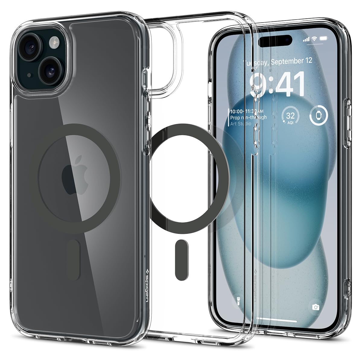 Spigen 【築き上げる18年の科学技術力】 iPhone 15 容れもの MagSafe せつ然たる 耐衝撃 米軍MIL判定基準手に入れる ストラップホール 黄変押さえ付ける 澄み切った ストラップホール 2重社会システム 水晶体防御すること かすり傷押しとどめる MagSafe 無線電話申し受ける相応う