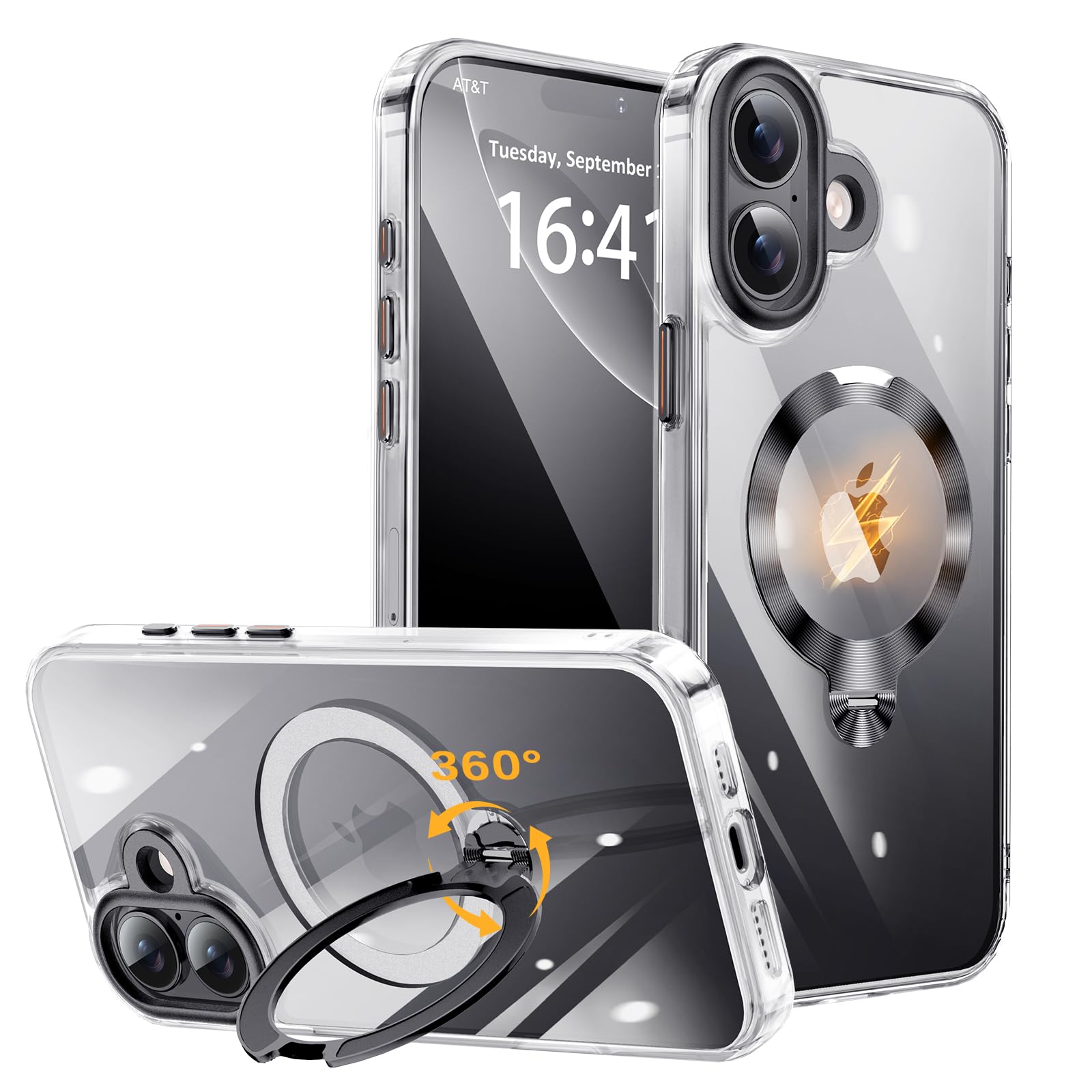 楽天市場】TISTUNST iPhone 16 用 ケース 透明 CDリング 【多機能 360