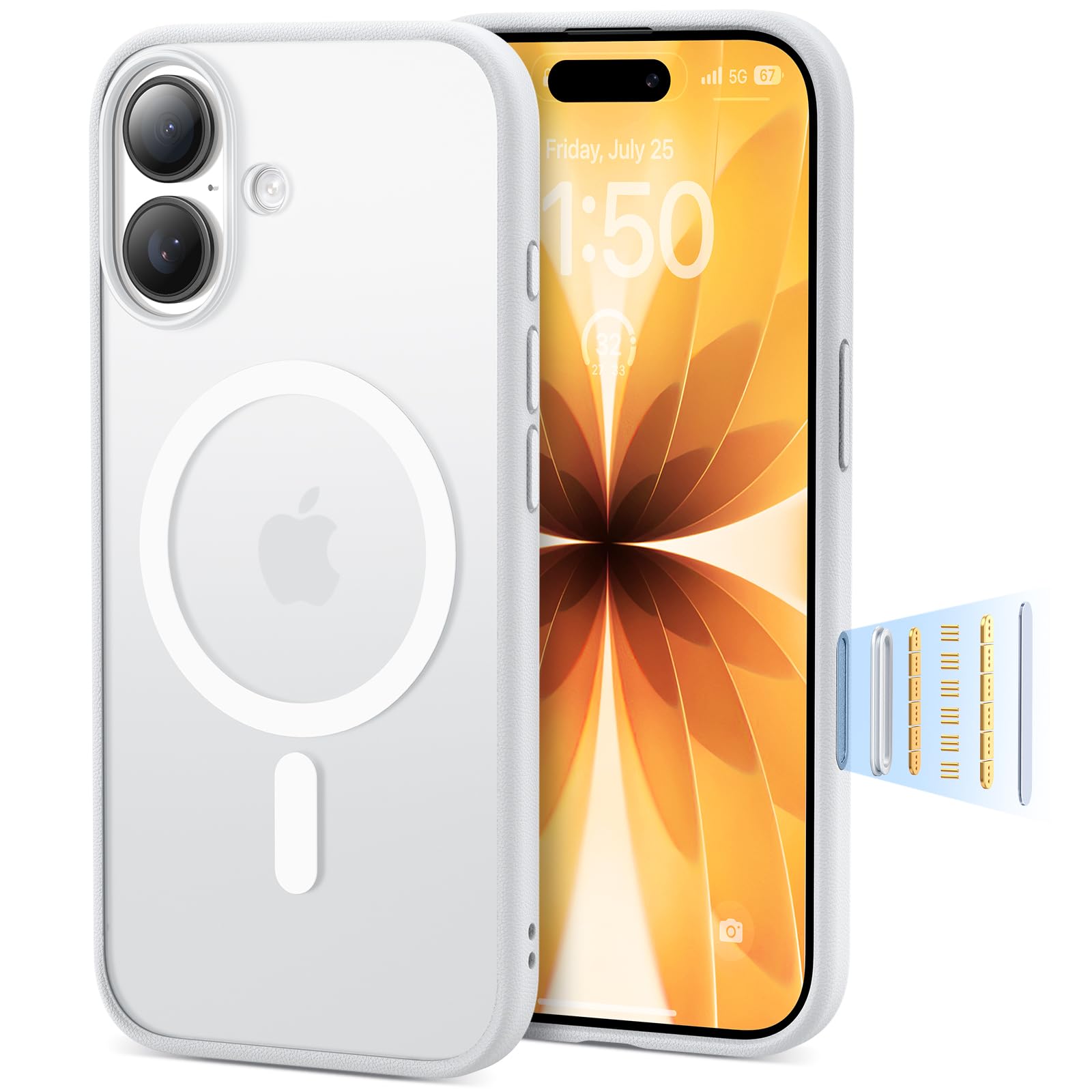 【米軍MIL規格・マット質感】Peerock iPhone 17 用 ケース カメラコントロール対応 滑り止め 指紋防止 米軍MIL規格 耐衝撃 MagSafe対応 黄変防止 耐久性 カバー ストラップホール付き ワイアレス充