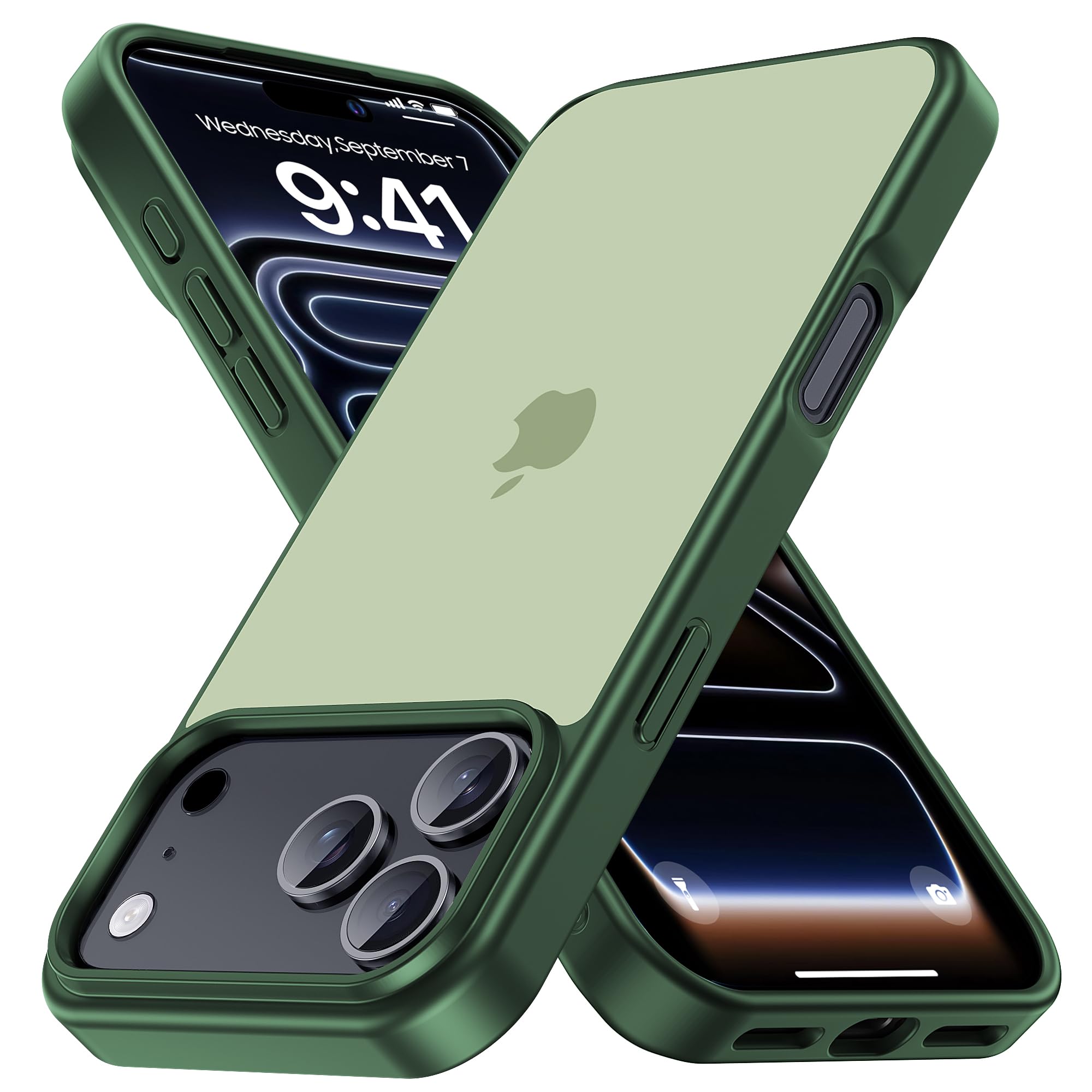 COSOIK iPhone 17 Pro 用 ケース 滑り止め 指紋防止 米軍MIL規格 耐衝撃 マット仕上げ ストラップホール付き アイフォン17Pro 半透明 黄変防止 耐久性 カバー ワイヤレス充電対応 あいふおん17Proケー
