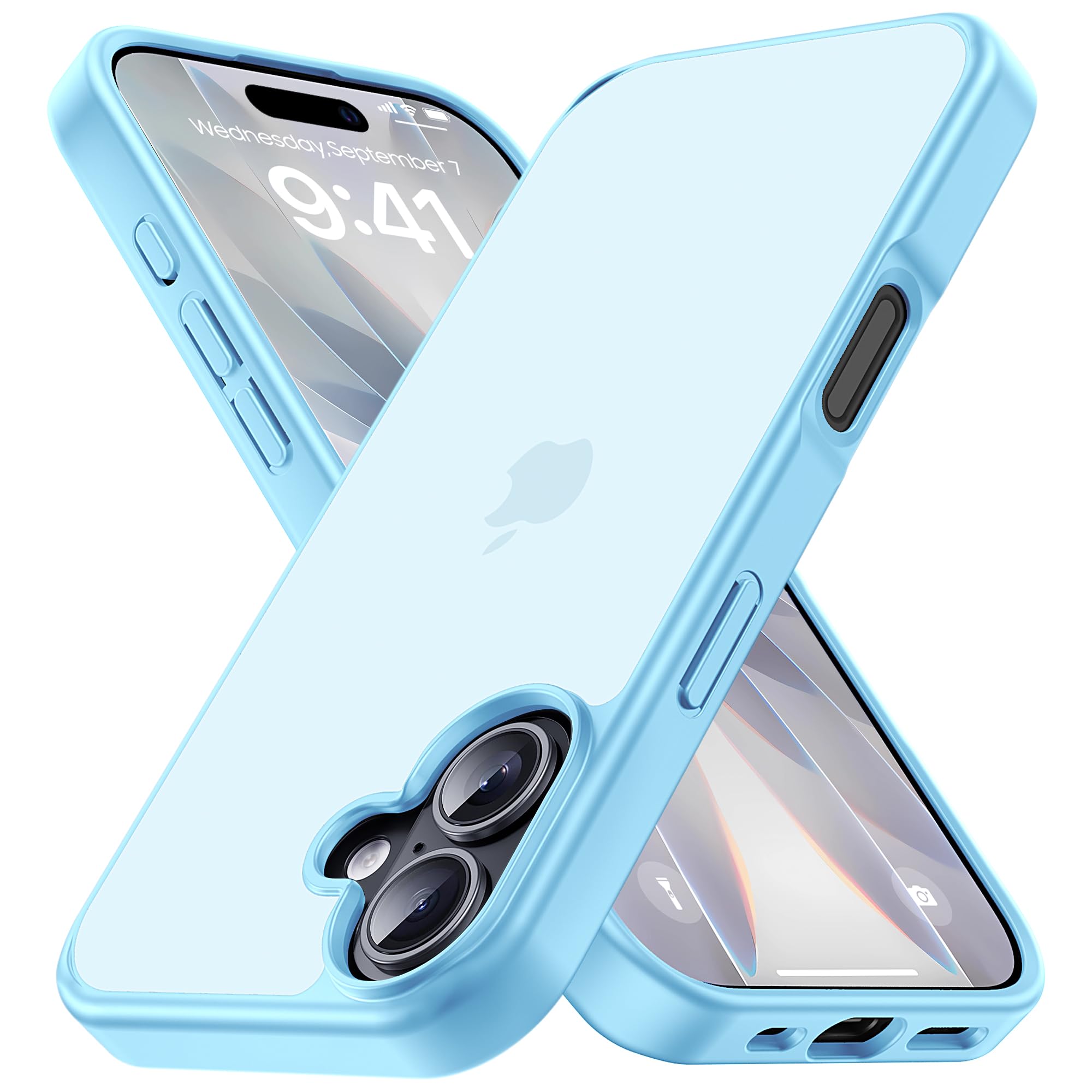COSOIK iPhone 17 用 ケース 滑り止め 指紋防止 米軍MIL規格 耐衝撃 マット仕上げ ストラップホール付き アイフォン17 半透明 黄変防止 耐久性 カバー ワイヤレス充電対応 あいふおん17ケース 6.3