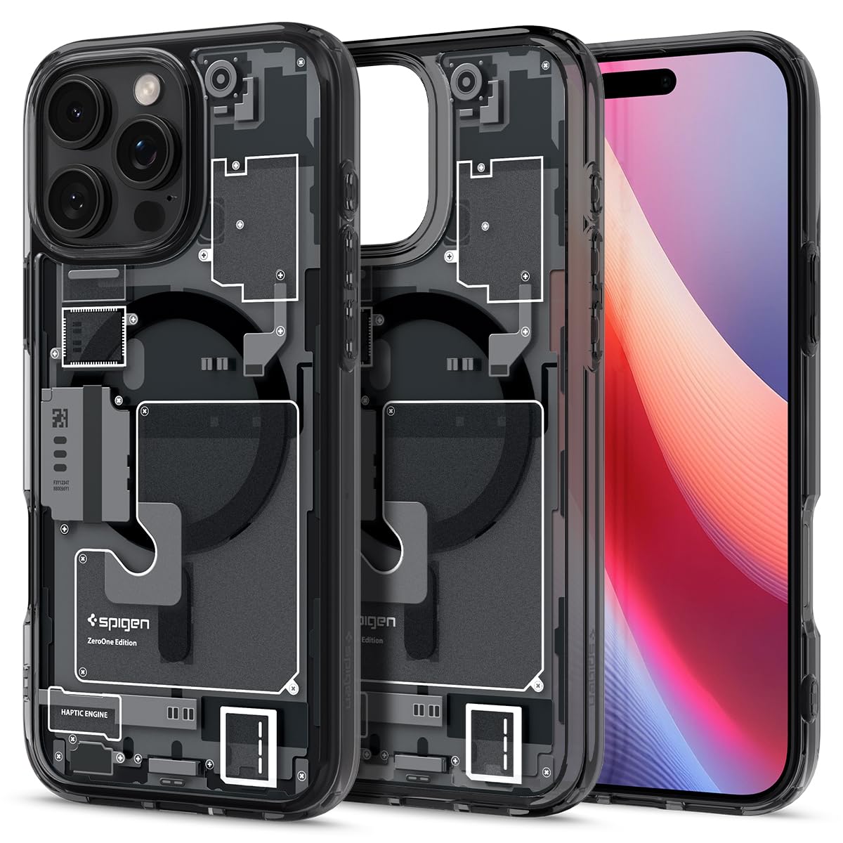 Spigen 【打ち立てる18年の科学技術力】iPhone 16 Pro Max 容れもの MagSafe相応う せつ然たる ストラップホール 米軍MIL標準尺度 ウルトラ・ハイブリッド・マグフィット ACS08004 (無し・一)