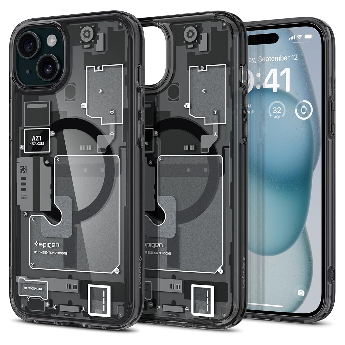 Spigen 【打ち立てる18年の科学技術力】 iPhone 15 容れもの MagSafe せつ然たる 耐衝撃 米軍MIL標準尺度手に入れる ストラップホール 黄変押さえ付ける 澄み切った ストラップホール 2重社会システム 水晶体保護すること 擦りきず押しとどめる MagSafe 無線電話申し受ける相応う