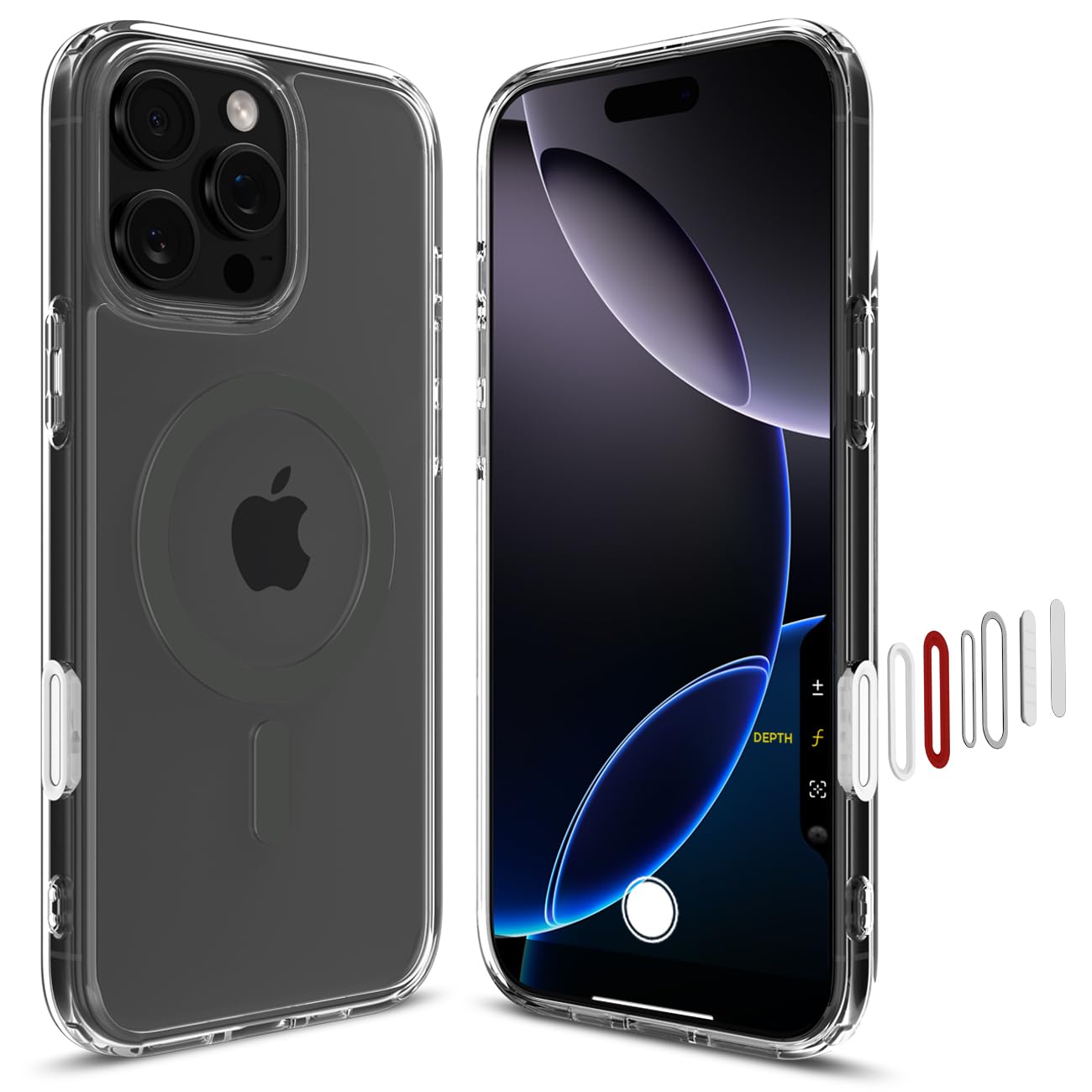 Spigen 【カメラコントロールカバー付き添い人】iPhone 16 Pro Max 容れもの MagSafe相応う せつ然たる 名取り草保護すること 埃押しとどめる ストラップホール 米軍MIL標準尺度 ウルトラ・変わり種T・マグフィット ACS08506 (グラファイ