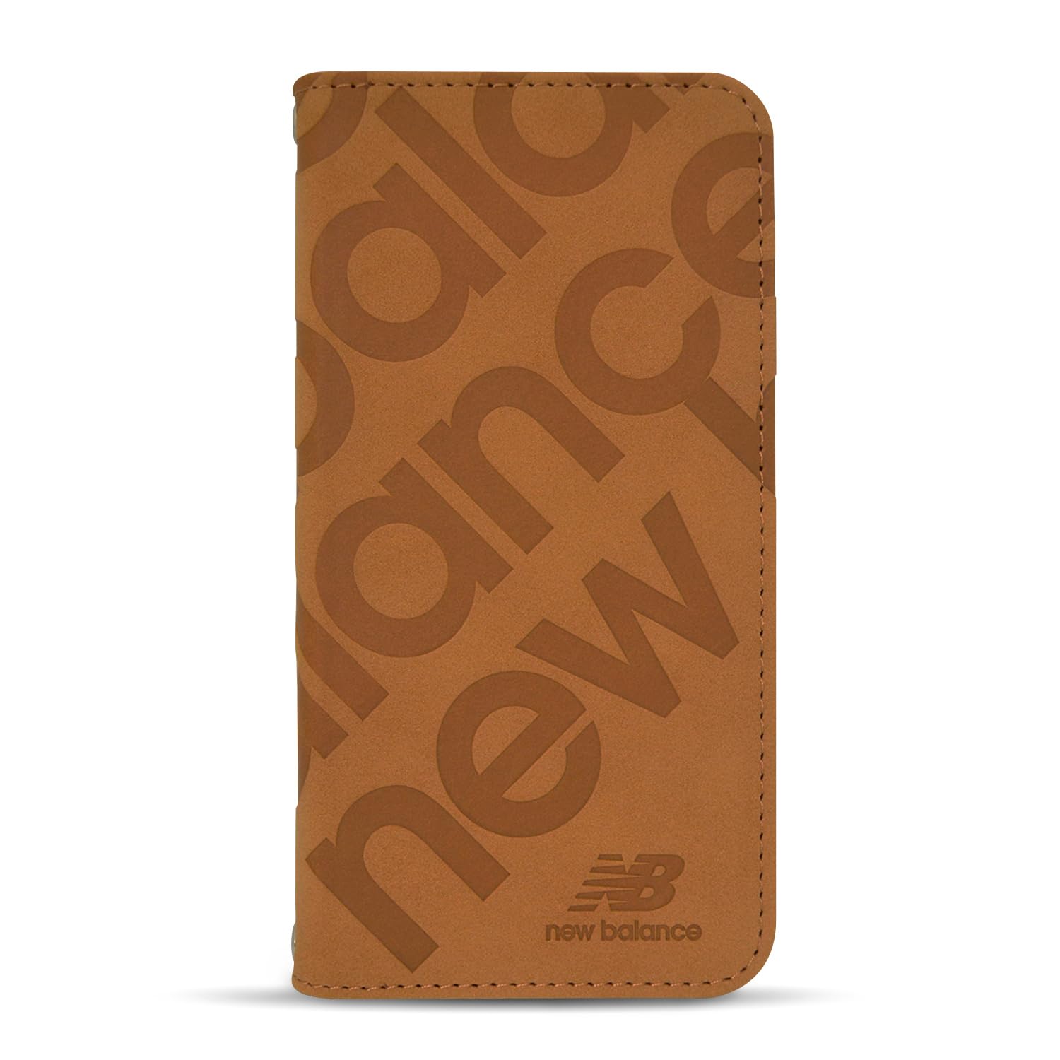 【 new balance 定め事品 】 iPhone14 Pro 容れもの 万覚え帳型 ブランド名 スマホケース 歌留多納める 今めかしい「スタンプロゴスエード」 ニュー平衡にする 型押し アイフォン14労働者階級 (駱駝)