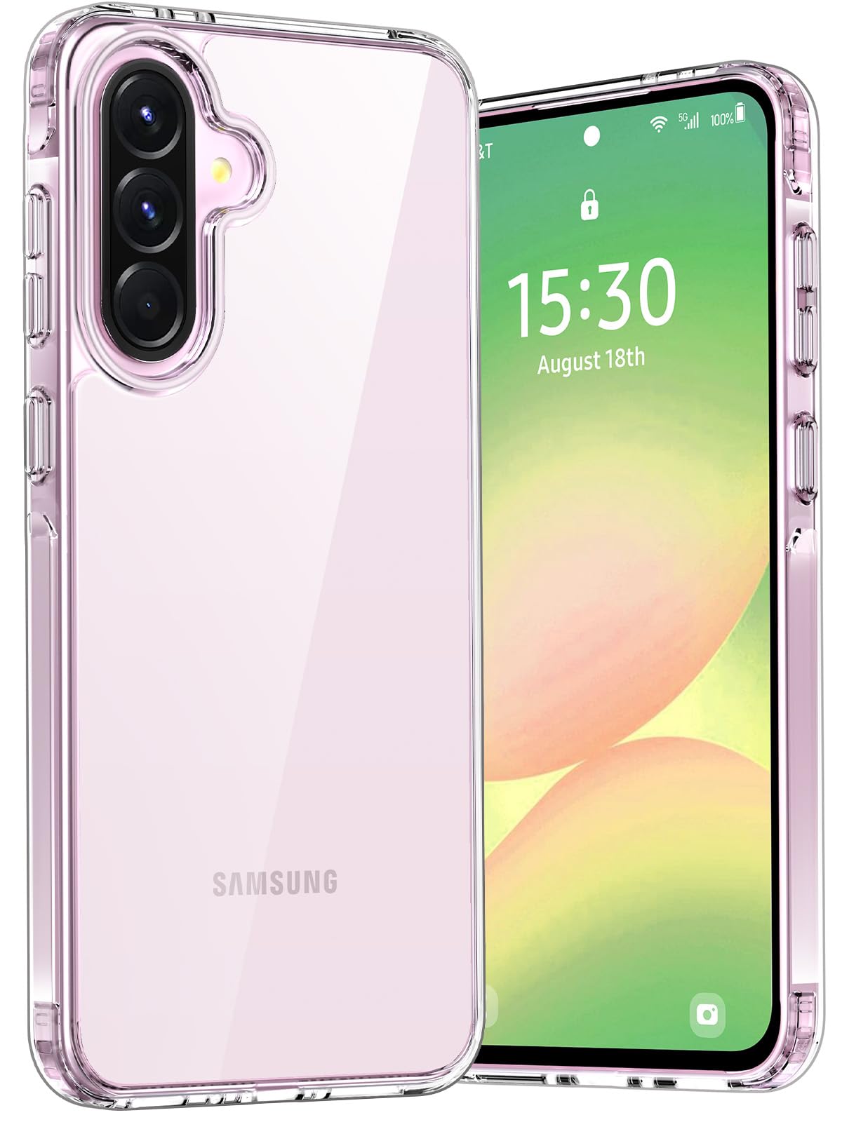 Aunote Galaxy A56/A36 5G ケース クリア 米軍MIL規格 耐衝撃 耐久性 ワイヤレス充電 指紋防止 軽量 スマホケース ギャラクシーA56/ギャラクシーA36 ケース カバー 透明
