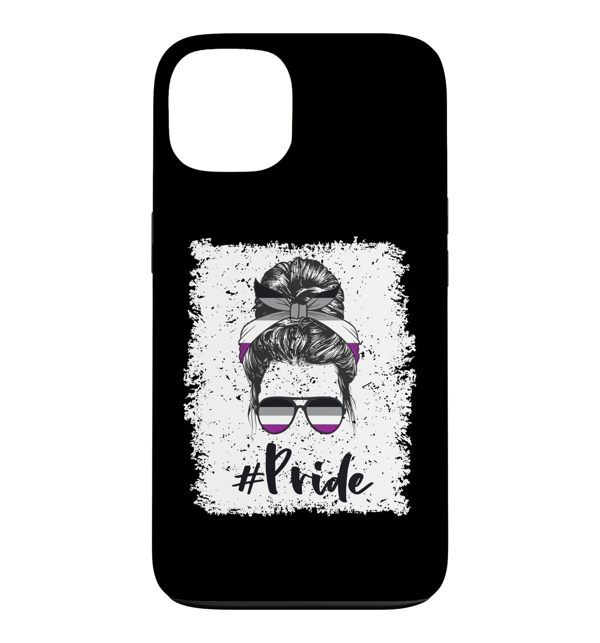 アセクシャル プライド フラッグ ファニー アセクシャル スマホケース iPhone 13 用|WES STORE