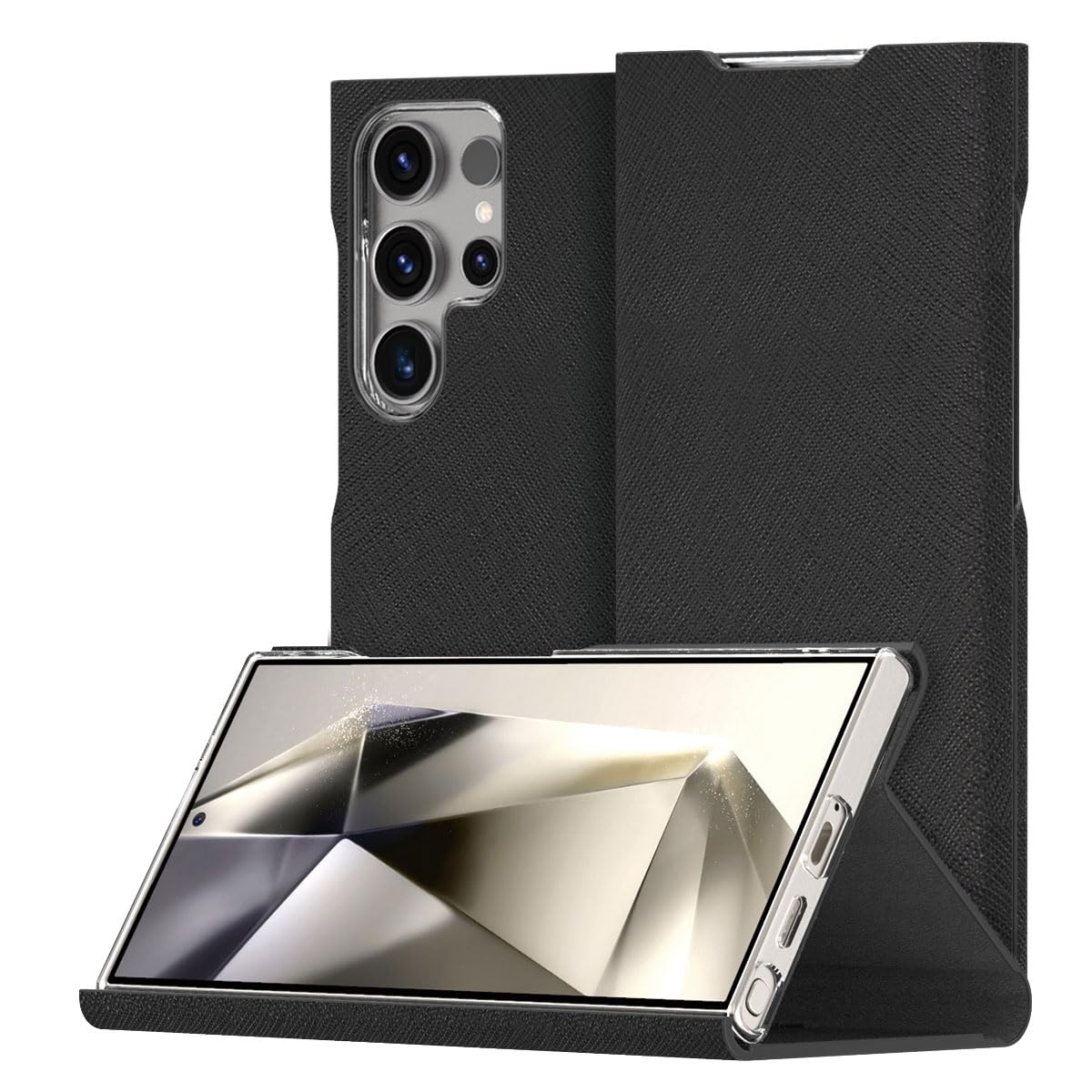 araree Galaxy S26 Ultra 手帳型ケース Bonnet Stand 【SAMSUNG公式認証品】 [ マグネット式クロージャ 360&deg;全方向保護 カード収納 スタンド機能 ポリカーボネートベース+PUレザー カメラ保護 衝撃吸収 ワ｜WES STORE