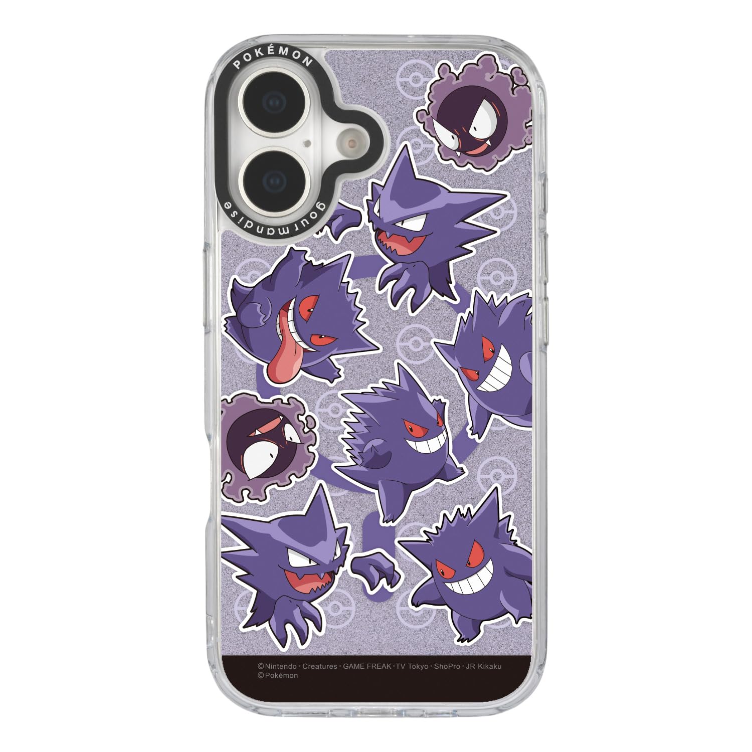 グルマンディーズ ポケットモンスター Camera Frame iPhone17 MagSafe 対応 ケース パープル PKE-35PU｜WES STORE
