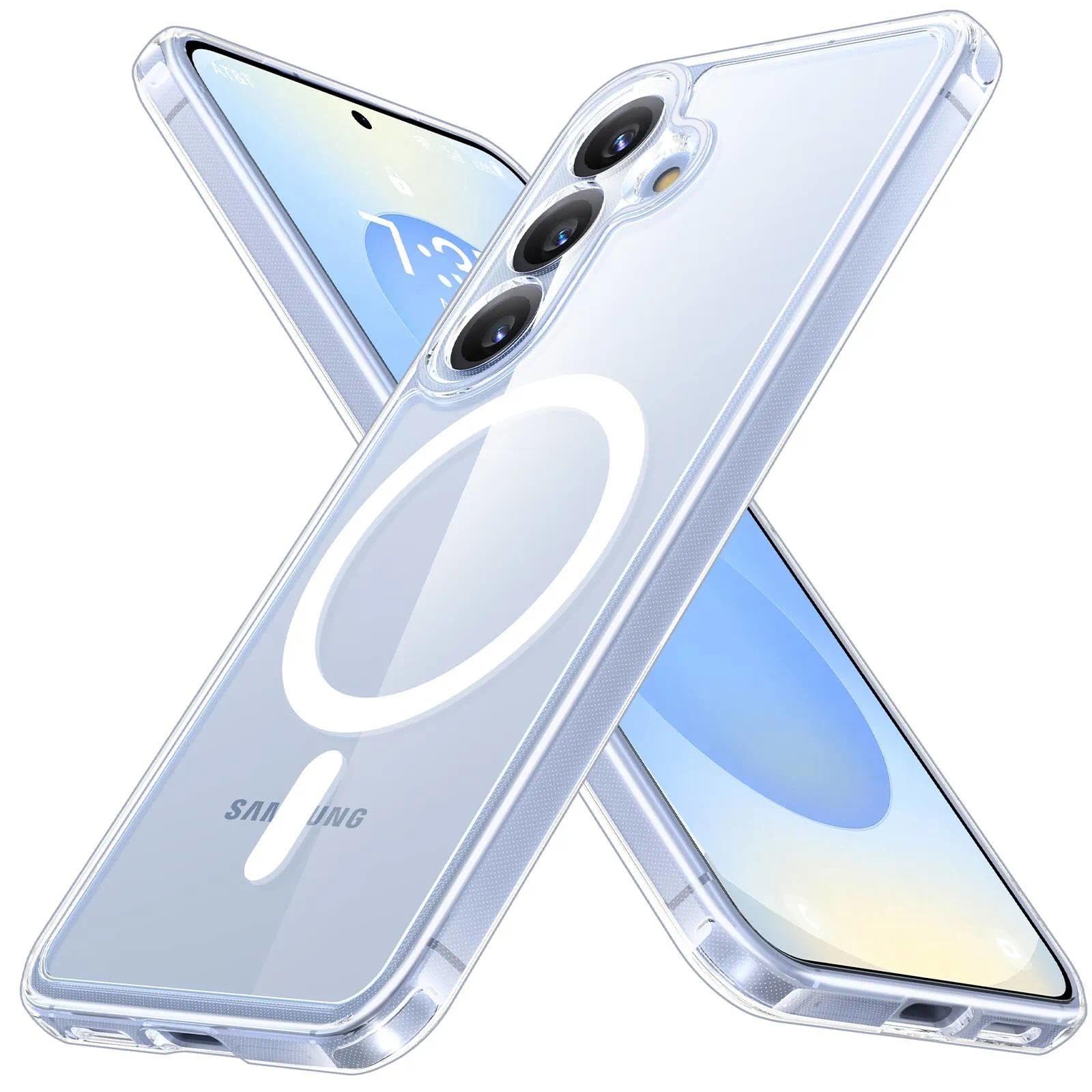 【MagSafe対応・米軍規格】Holidi Galaxy S25 ケース クリア マグネット搭載 米軍MIL規格 全面保護 ワイヤレス充電 黄変なし 二重構造 ギャラクシーs25 ケース Magsimpl-Series 透明｜WES STORE