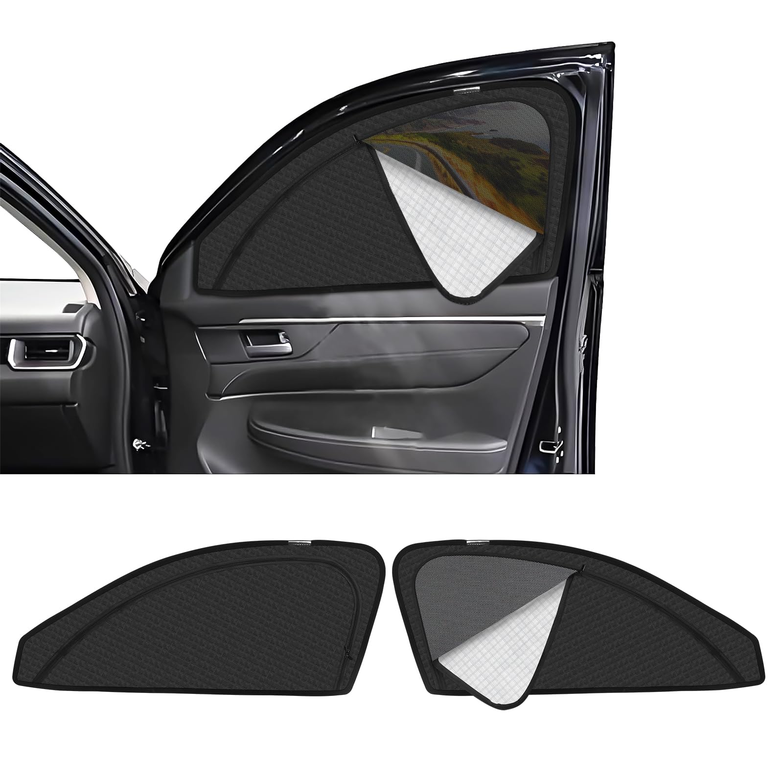 新型 WR-V DG5型 専用 サンシェード マグネット式 サイド用 車種専用 2in1一体式 カーシェード WRV DG5型 2代目 メッシュカーテン 換気 断熱 日除け メッシュサンシェード 日焼け防止 UVカット 遮|WES STORE