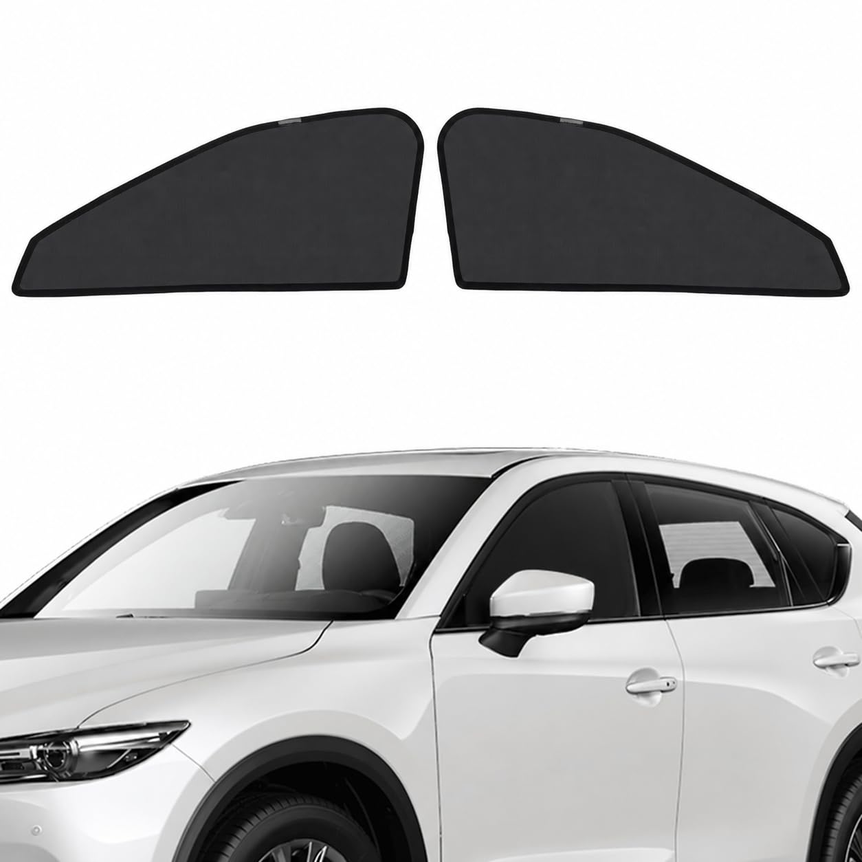 CARTIST マツダ CX-5 KF系 メッシュカーテン 遮光カーテン サンシェード カーシェード cx5 2017年-2025年 換気 UVカット マグネット式 簡単着脱 遮光 断熱 インテリア 日よけ 車種専用 アクセサリー ｜WES STORE