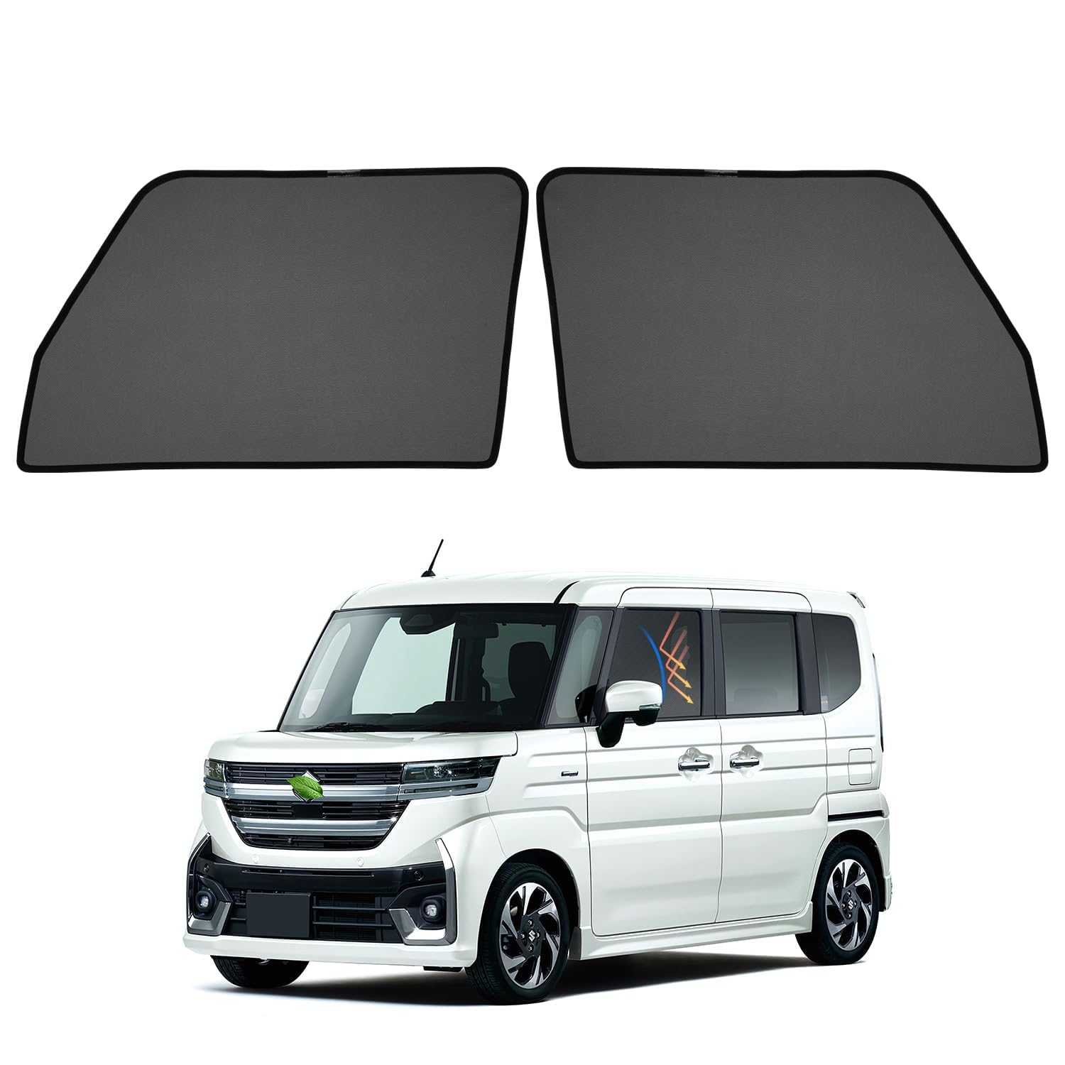 CARTIST スズキ スペーシア MK54S/MK94S型/MK04系/MK03系 メッシュカーテン 遮光カーテン サンシェード カーシェード ワゴンR スマイル MX81S/MX91S型 換気 UVカット マグネット式 簡単着脱 遮光 断熱 イ｜WES STORE