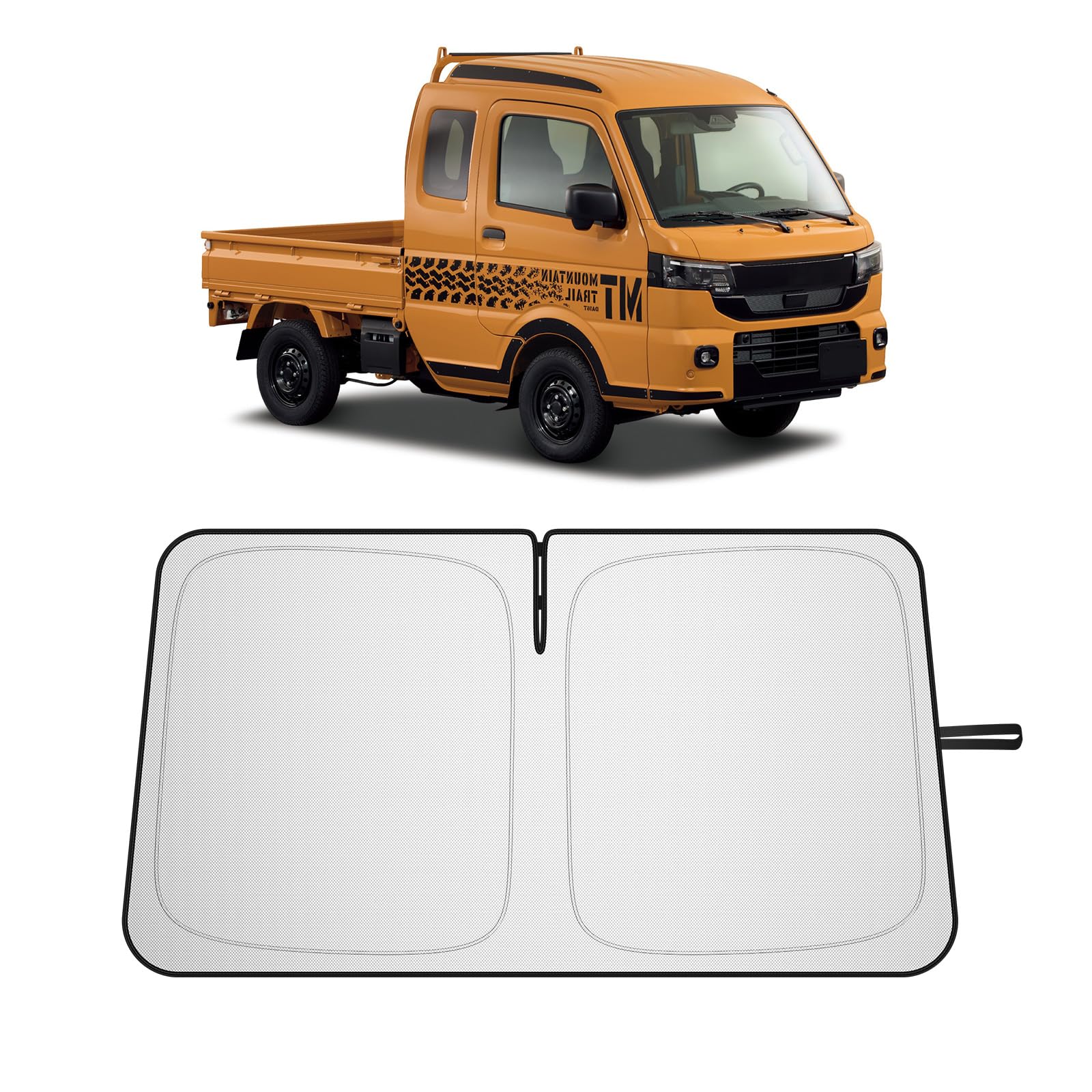 Coleya スズキ キャリイ/ スーパーキャリイ11代目 DA16T型 2013.9~専用 サンシェード ひよけ 車フロントカーシェード 日除けカバー 高密度 窓シンシェード 紫外線UVカット 車中泊 熱中症対策 高温|WES STORE