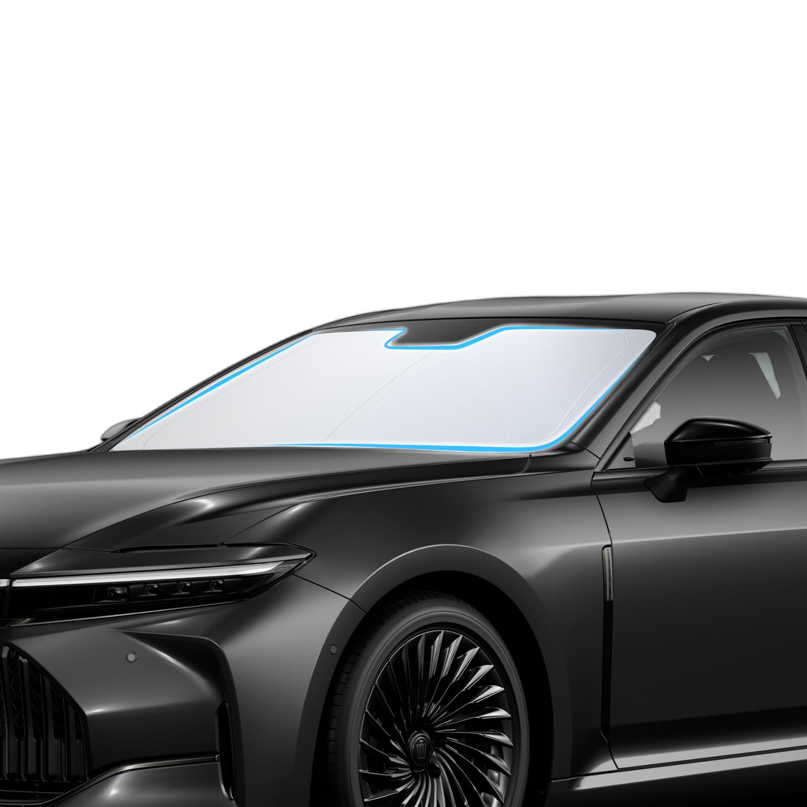 【LFOTPP】新型 トヨタ クラウンスポーツ 35系 用 フロントガラス サンシェード クラウン スポーツ 車種専用設計 日差しカット UVカット 遮光断熱 車 サンシェード フロント用 シェードカーテ｜WES STORE 7,862円