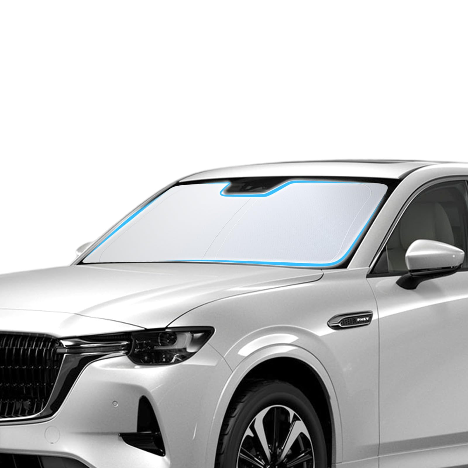 【LFOTPP】マツダ CX-60 KH系 用 フロントガラス サンシェード cx-60 車種専用設計 日差しカット UVカット 遮光断熱 車 サンシェード フロント用 シェードカーテン 車中泊 日焼け防止 暑さ対策 cx60|WES STORE