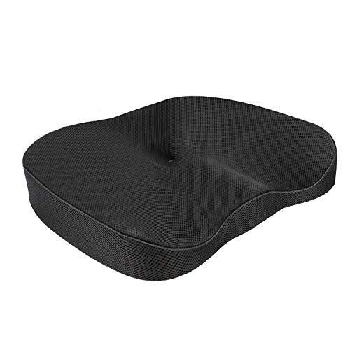 60 Off Beesum ヘルスケア 座布団 低反発 クッション 腰楽クッション 椅子や車に 運転クッション 姿勢矯正 シートクッション 体圧分散 骨盤サポート 腰 尾骨 坐骨神経痛を軽減 健康クッション 座り心地抜群 黒 楽天市場 Atsu Edu Ge