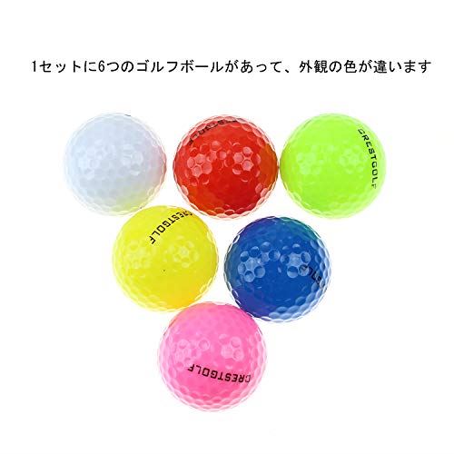 売れ筋 Crestgolf 光る ゴルフボール 発光 19 新型 セット 外見多彩 6 マルチカラー 格安即決 Atsu Edu Ge