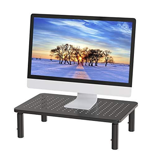 HUANUO モニタースタンド モニター台 金属PCスタンド 机上台 高さ調整可能 幅37cm 耐荷重20kg 1階