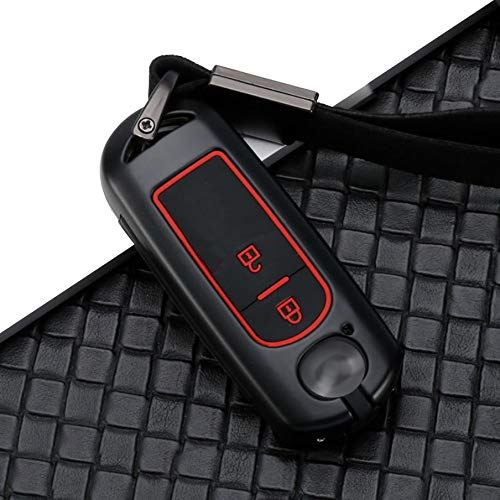 激安特価 Ontto マツダ スマートキーケース キーカバー キーホルダー キーケース フィット リモコン 汚れ 傷防止 落ちにく オシャレ 亜鉛合金 天然ゴム Mazda Atenza Cx 4 Cx 5 Axela Cx 5 Cx 7 Djデミオ Mpv Xd T Ndロードスター 等に適用 2ボッタン 黒 赤 楽天