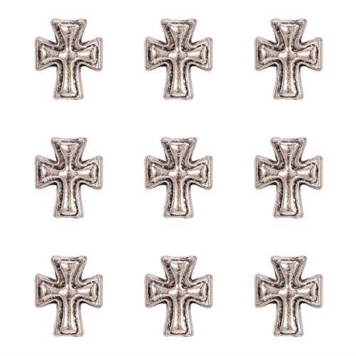 期間限定送料無料 ビーズ ストーン Olycraft 約500個 シルバー 手作り ハンドメイド 銀古美 アクセサリーパーツ アンティークシルバー チベット風 クロス メタルビーズ 十字架 シルバービーズ Dgb Gov Bf