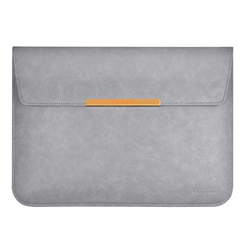 TOWOOZ2020 MacBook Pro MacBook Air ケース 13.3インチノートパソコン ケース 折り畳み式 薄型 耐衝撃 撥水 スリーブケース インナケース MacBook Air MacBook Pro iPad 12.9 ケース (PU-グレー) 13-13.3インチ