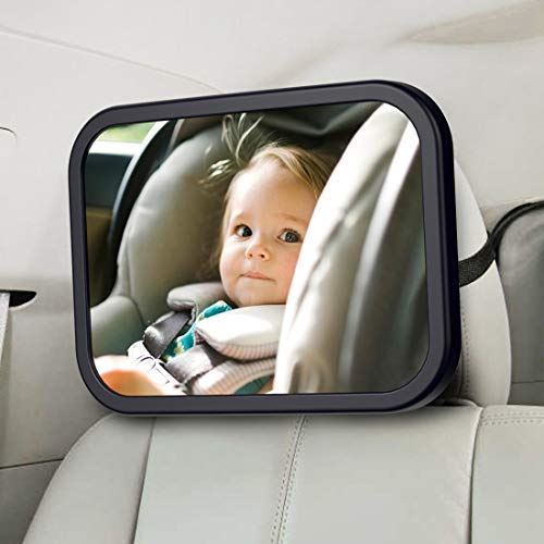 チャイルドシートミラー ベビーミラー 車用 赤ちゃん ミラー インサイトミラー 車 曲面鏡 ガラス飛散防止 車用ルームミラー 大判 360度回転 大視野ミラー 後部座席ベビーシート監視 子供の様子を確認する補助ミラー 後ろ向きチャイルドシート Cooltonindia Com