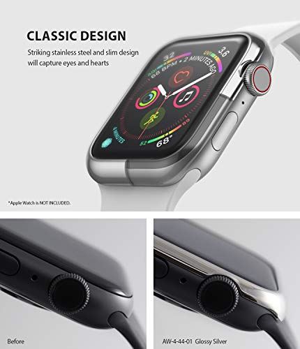 楽天市場 Ringke Apple Watch Series 5 Series 4 44mm ケース ステンレス製 カスタム 保護 フレーム 簡単取り付け メタリック 超薄型 カバー 変色防止 アップルウォッチ ケース Bezel Styling 44 01 Sliver シルバー Wes Store