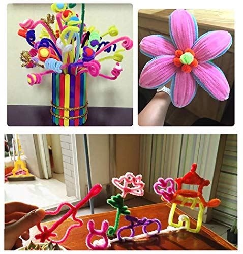 手芸モール 工作モール 100本 10色混色 カラー モール 150個 玩具 アイ黒目 子供知育玩具 クリスマスツリー飾り Diy飾り物 Crunchusers Com